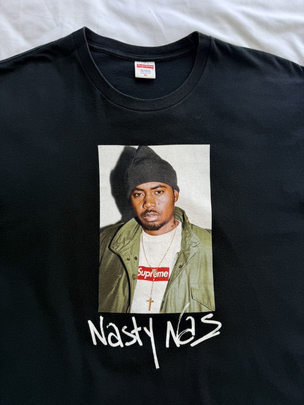 Supreme Supreme Nas T-Shirt Black XL RARE Size US XL / EU 56 / 4 - 2 Thumbnail