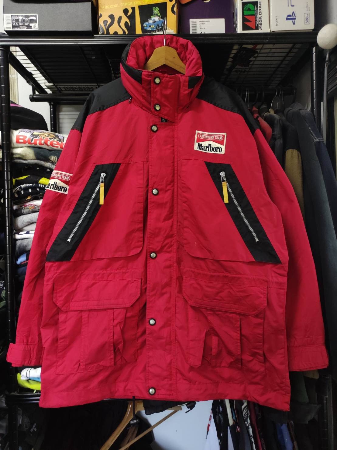 Marlboro Vtg 90's Marlboro Adventure Team Zipper Hoodie Jacket Size US L / EU 52-54 / 3 - 2 Thumbnail