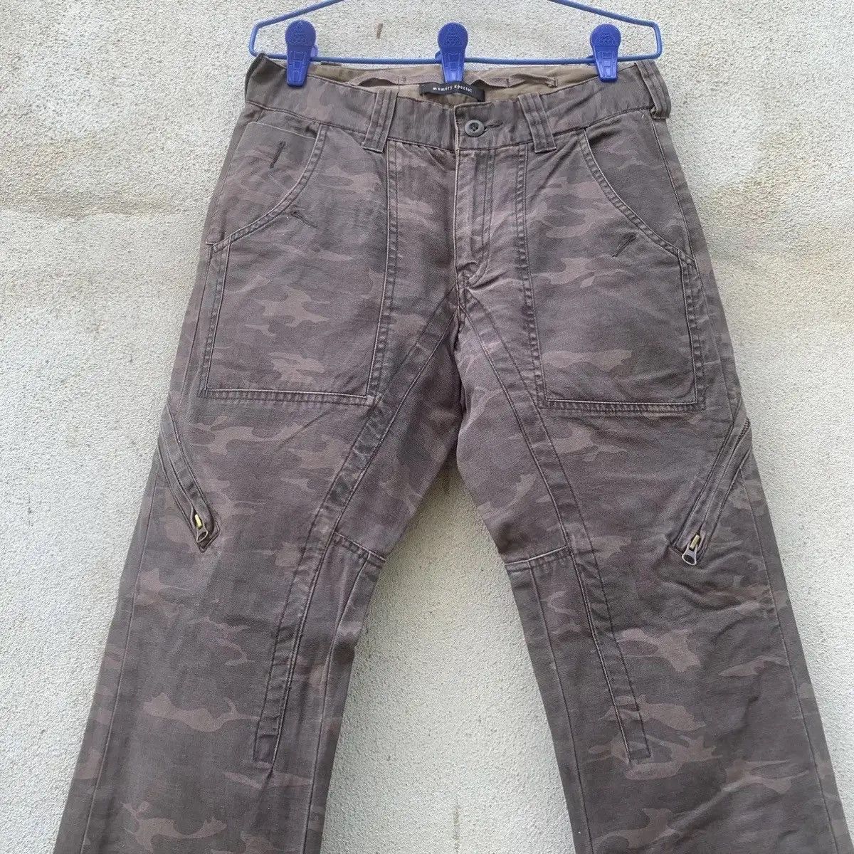 Japanese Brand × Le Grande Bleu (L.G.B.) SUPER NICE PATTERN 🔥FLARES BOOTCUT CAMO JAPANESE 29x32 PANTS Size US 29 - 5 Thumbnail
