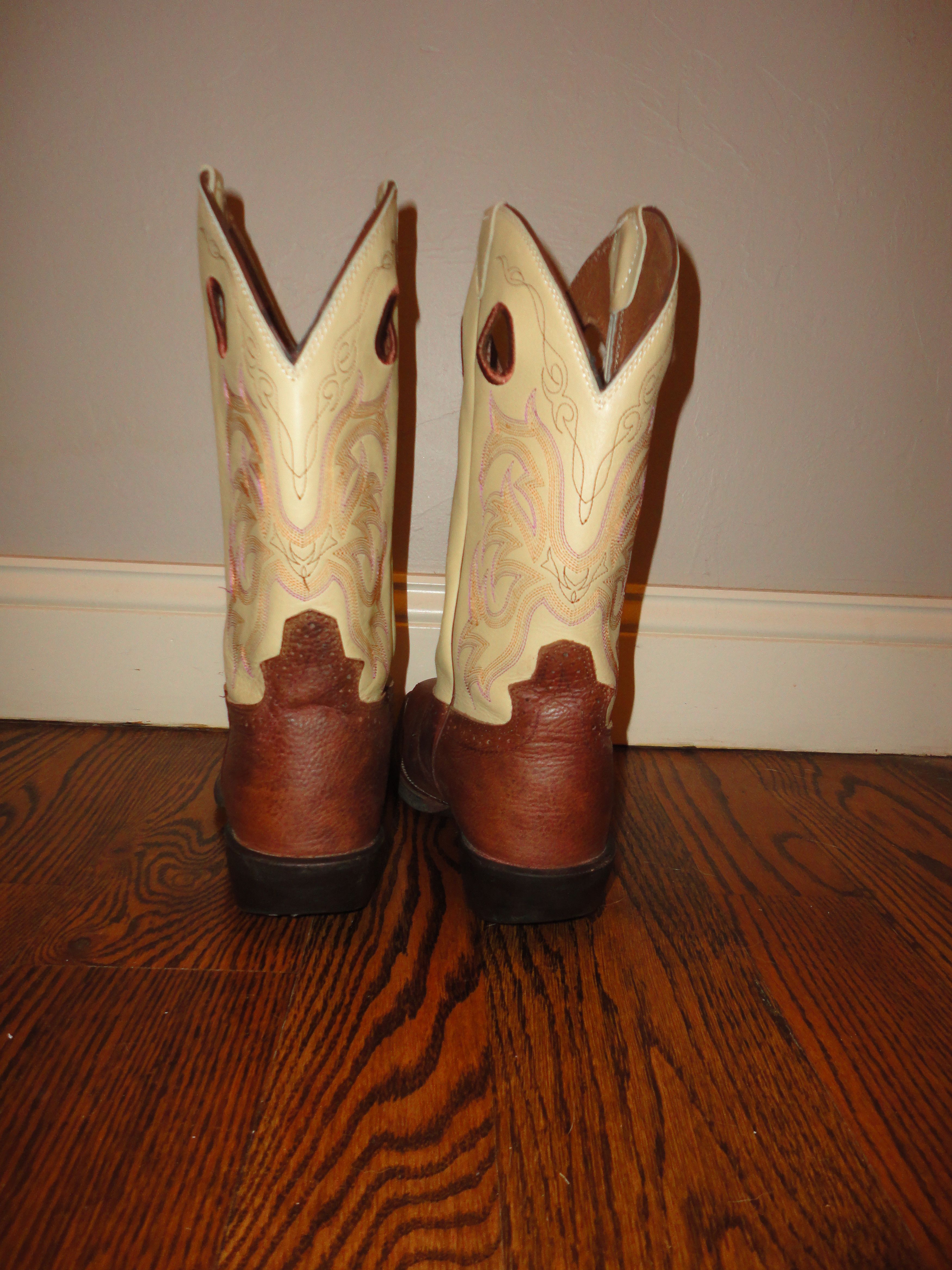 Justin Boots Justin Brown Western Square Toe Boots Size 10.5 Size US 10.5 / EU 43-44 - 4 Thumbnail