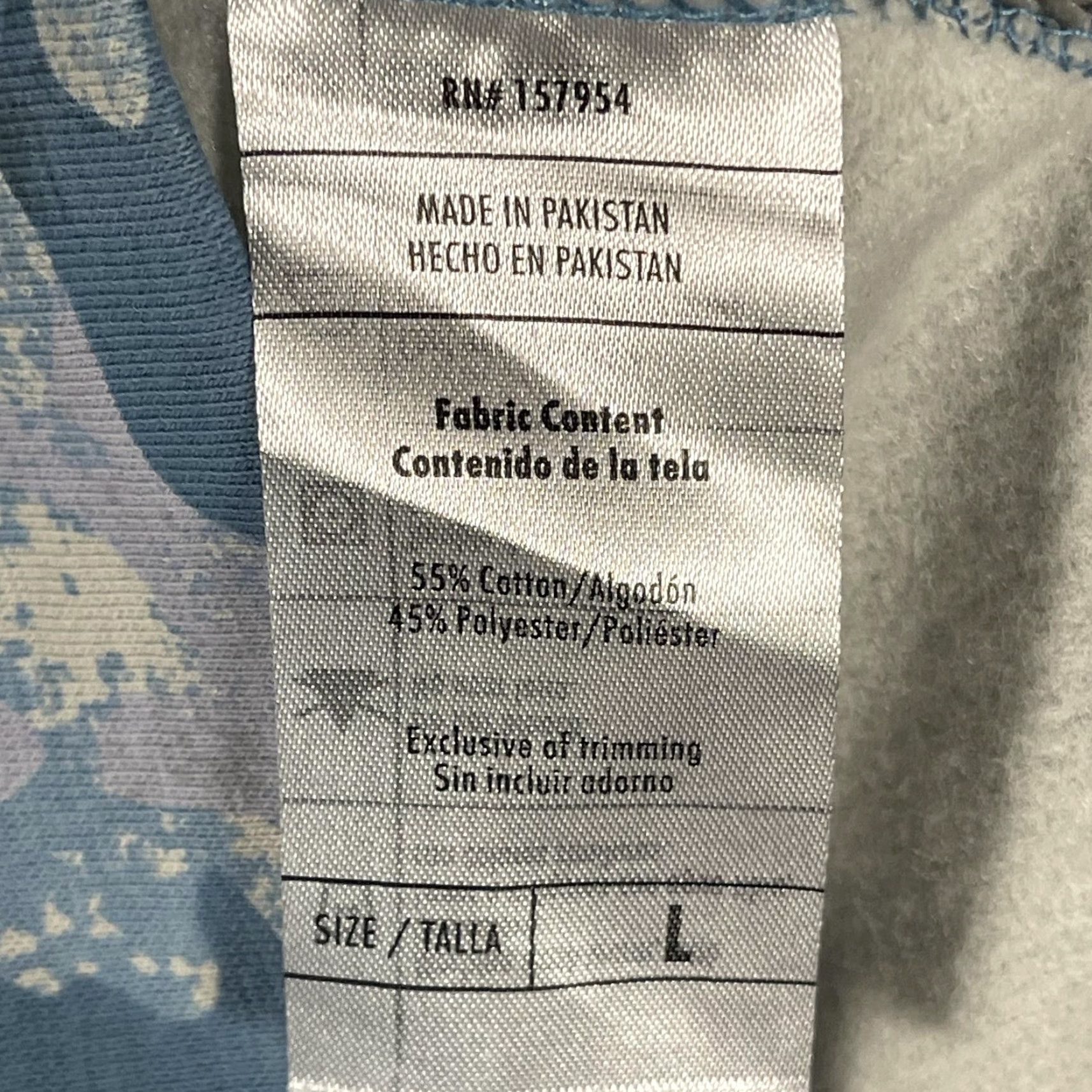 Vintage VINTAGE Lincoln Outfitters Hoodie Mens L Blue Camo Quarter Zip Pullover Fleece Lined Size US L / EU 52-54 / 3 - 6 Thumbnail
