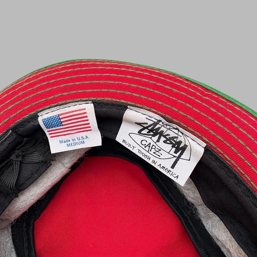 Stussy Stussy 1990 90s Vintage USA Made Streetwear Lion Bucket Hat Size ONE SIZE - 4 Thumbnail