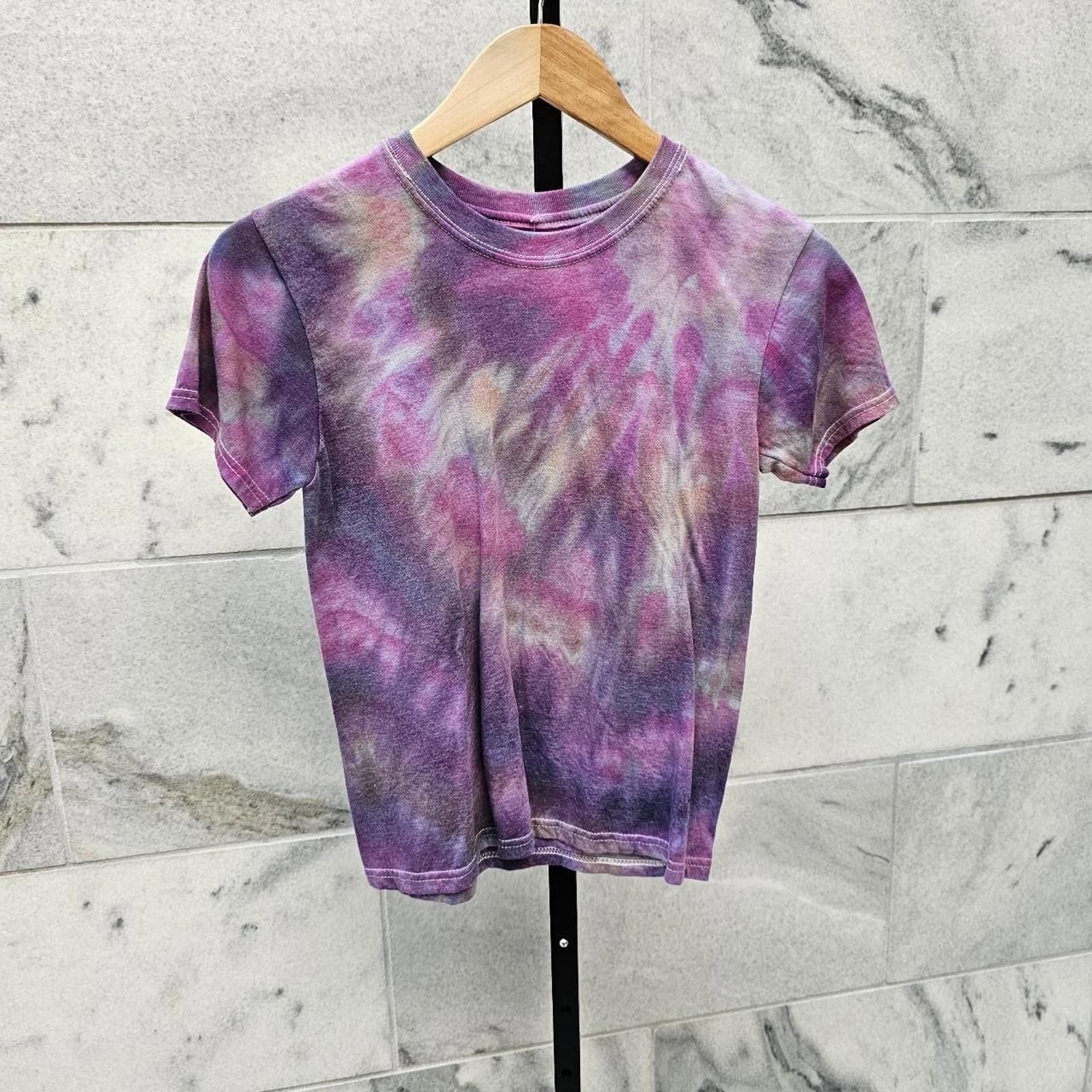 Hanes Hanes Kid's Multicolored Tie-dye Handmade T-shirt Size US XXS / EU 40 - 1 Thumbnail