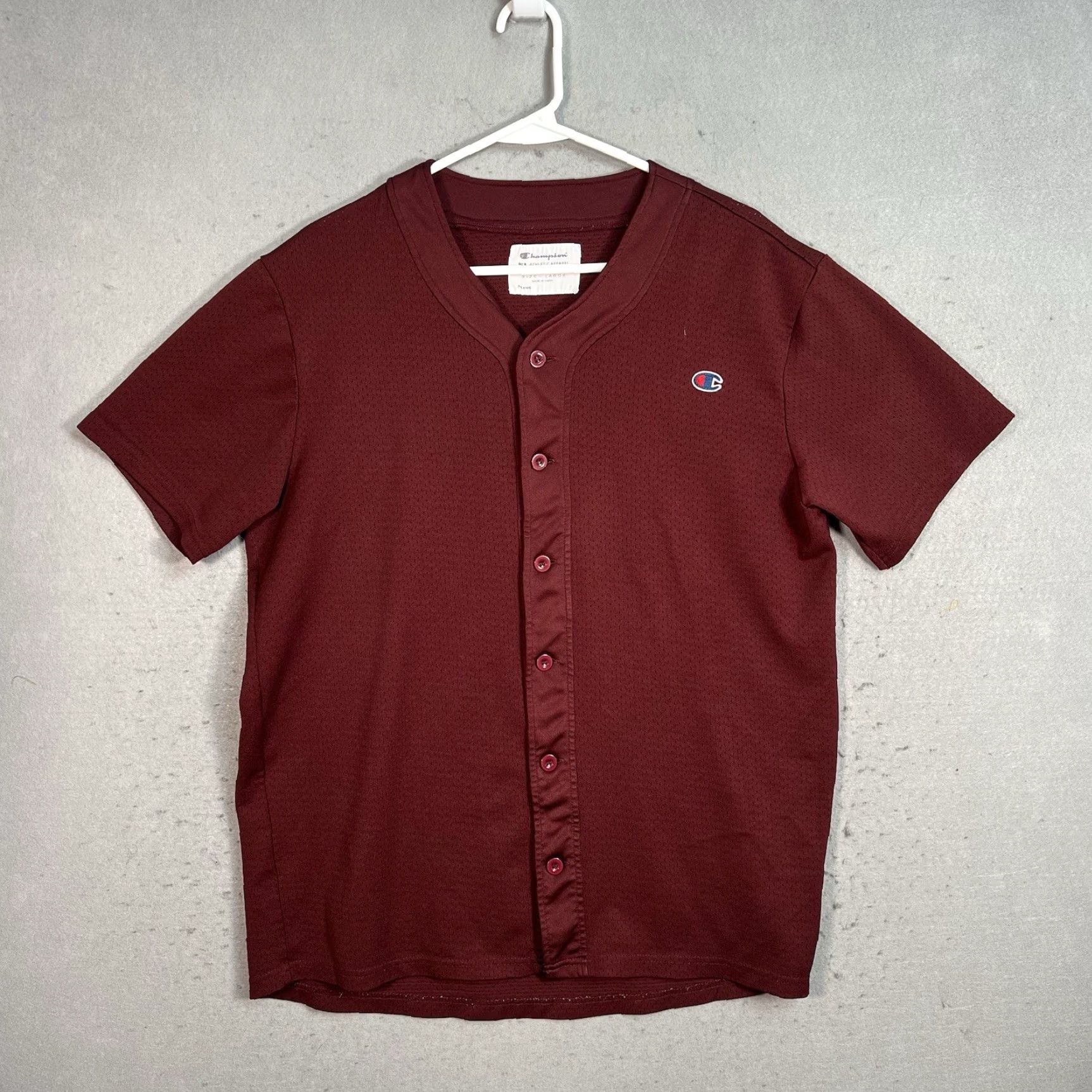 Champion VINTAGE Champion Athletic Baseball Jersey Shirt Mens Large Red Jersey Adult Large Red Size US L / EU 52-54 / 3 - 2 Thumbnail