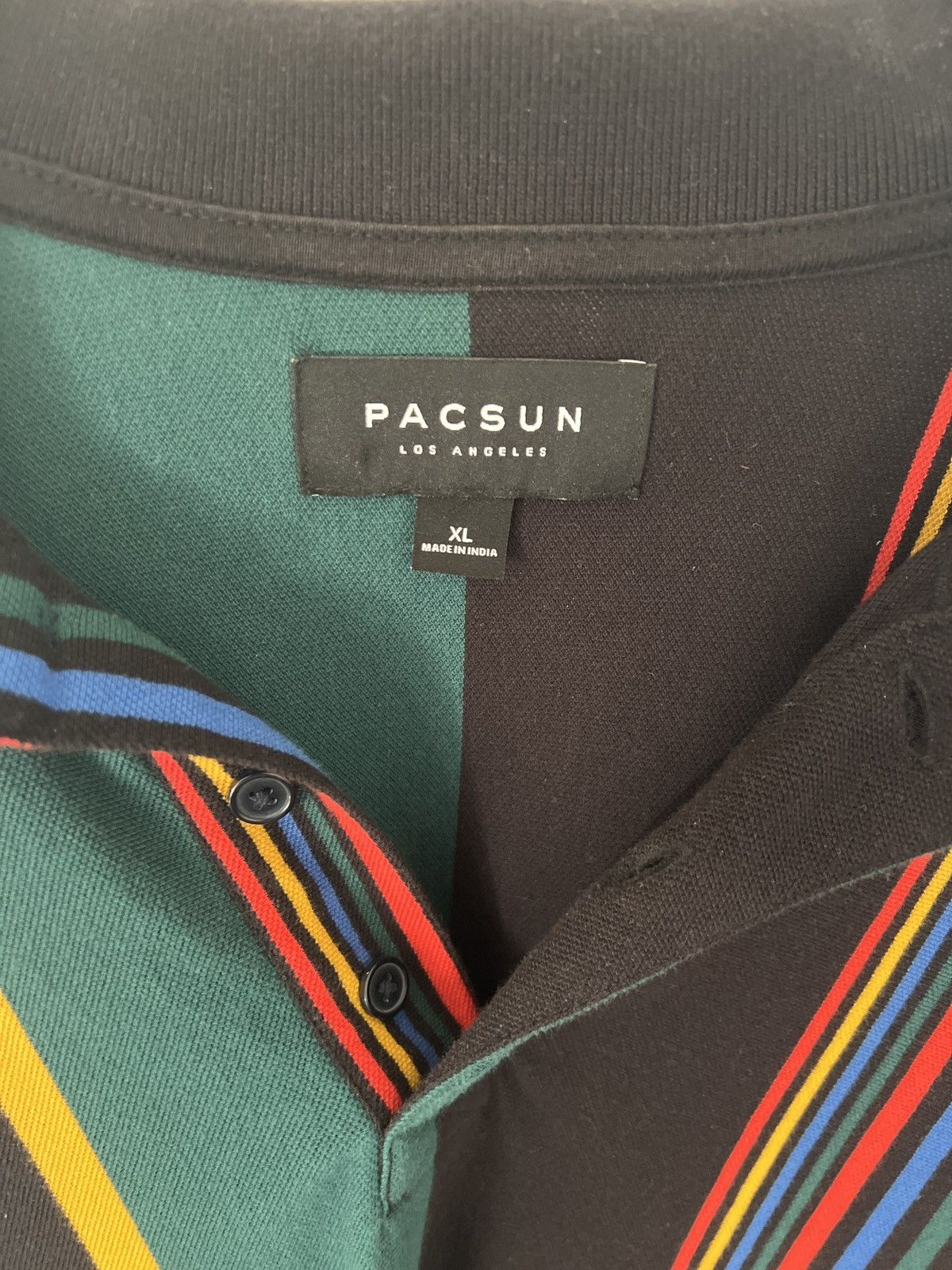 Pacsun PacSun Multicolor Vertical Stripe Long Sleeve Rugby Polo Size US XL / EU 56 / 4 - 2 Thumbnail