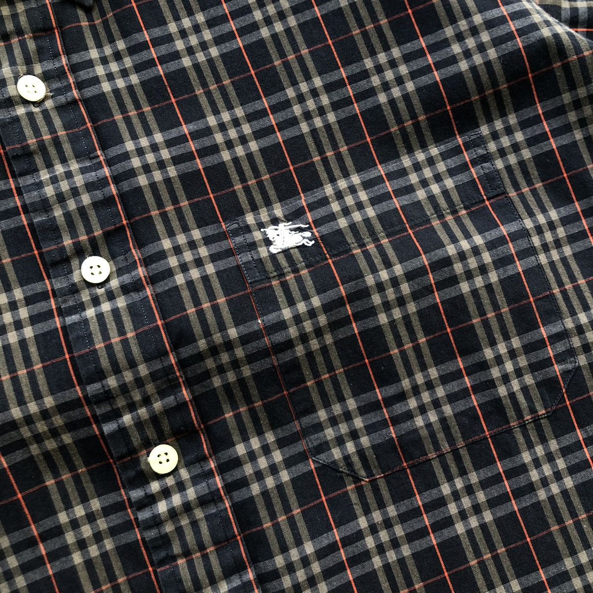 Burberry × Vintage Burberry London Vintage Nova Check Button Ups Pocket Shirt Size US M / EU 48-50 / 2 - 6 Thumbnail