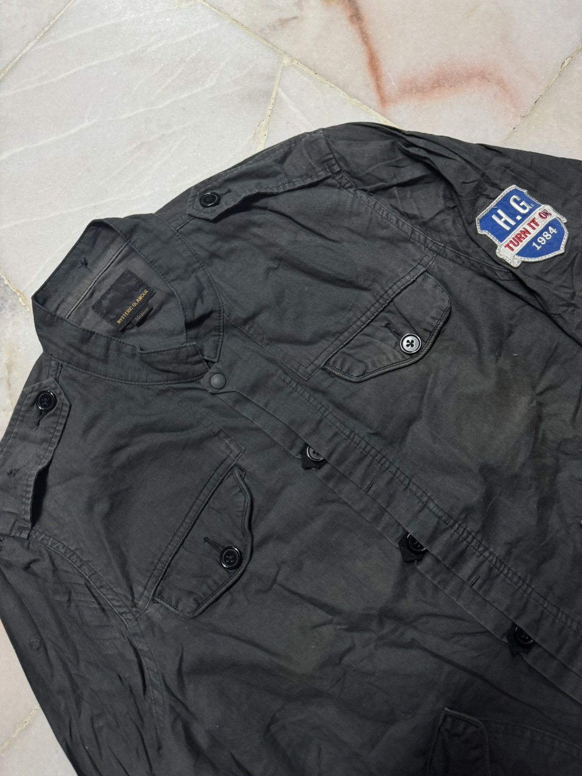 Hysteric Glamour 90s SAMPLE💥HYSTERIC GLAMOUR SHIRT MULTIPOCKET DISTRESS FADE Size US M / EU 48-50 / 2 - 5 Thumbnail