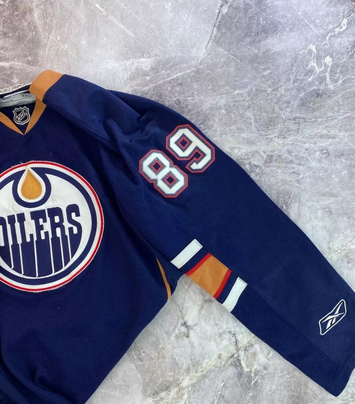 NHL × Reebok Sam Gagner Edmonton Oilers Blue Reebok Hockey Jersey Men XL Size US XL / EU 56 / 4 - 24 Thumbnail