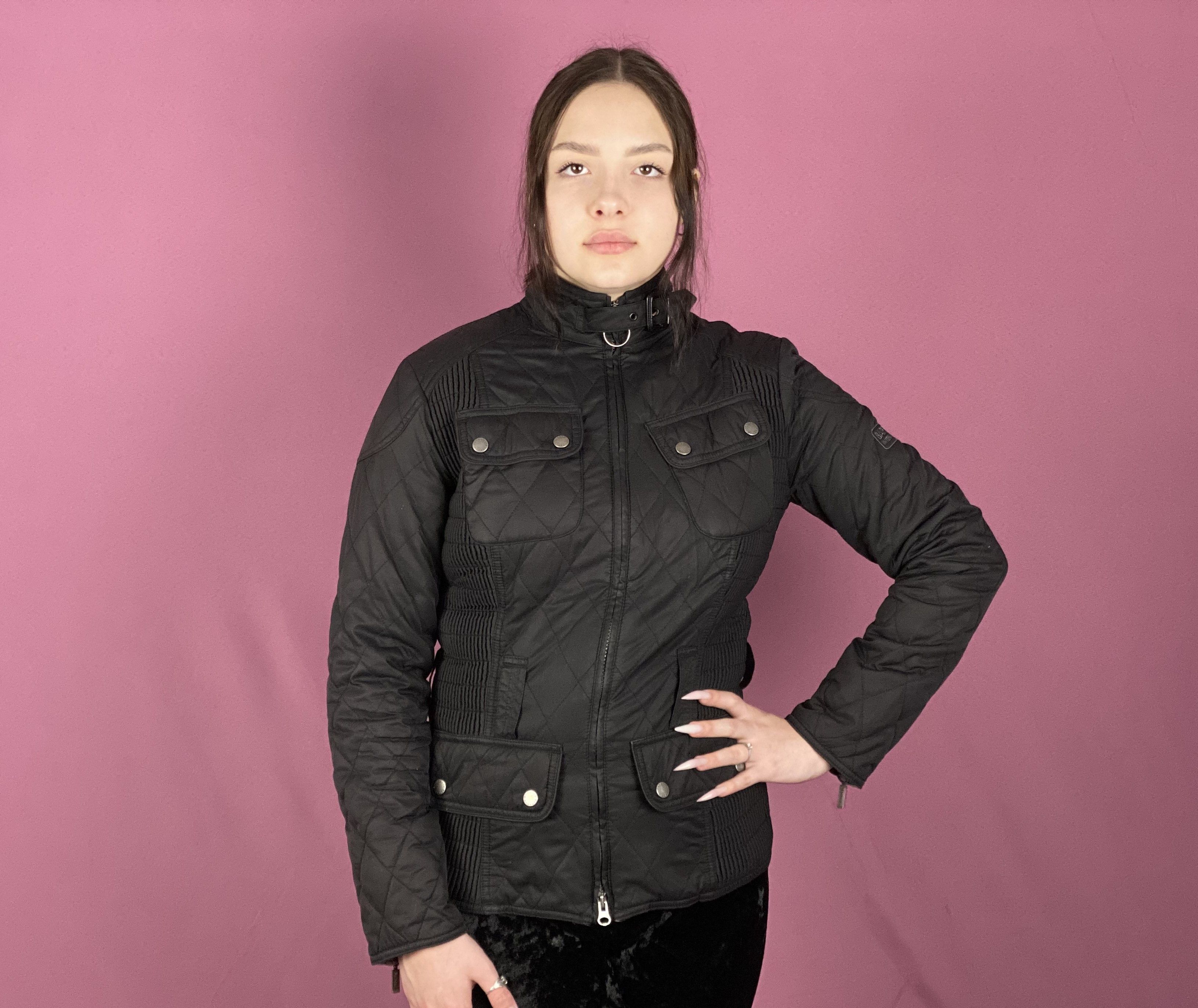 Barbour × Vintage Barbour International Women's Quilted Jacket - US 8 Size M / US 6-8 / IT 42-44 - 4 Thumbnail
