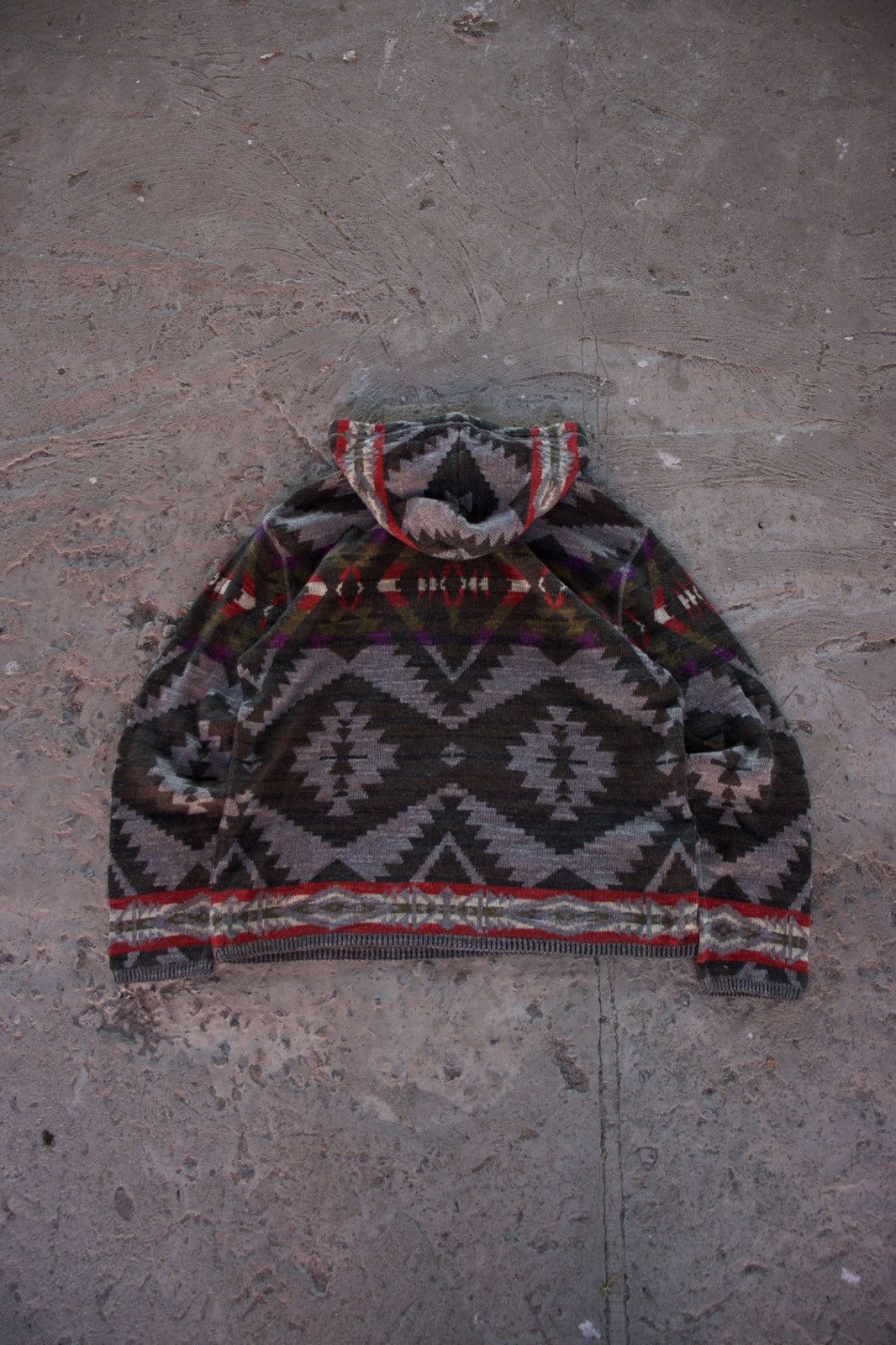 Denim & Supply Ralph Lauren Denim & Supply Ralph Lauren Aztec Native Knit Hoodie (2010s) Size US M / EU 48-50 / 2 - 2 Thumbnail