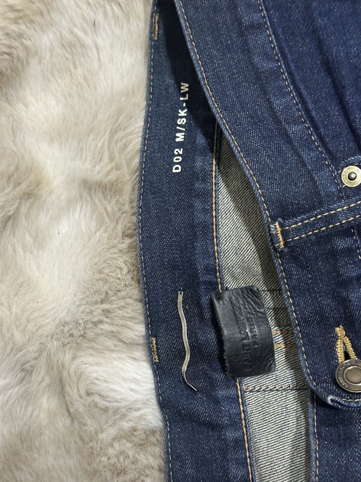 Saint Laurent Paris Saint Laurent D02 (2016) Made in Japan, Hedi Slimane Era Size US 31 - 3 Thumbnail