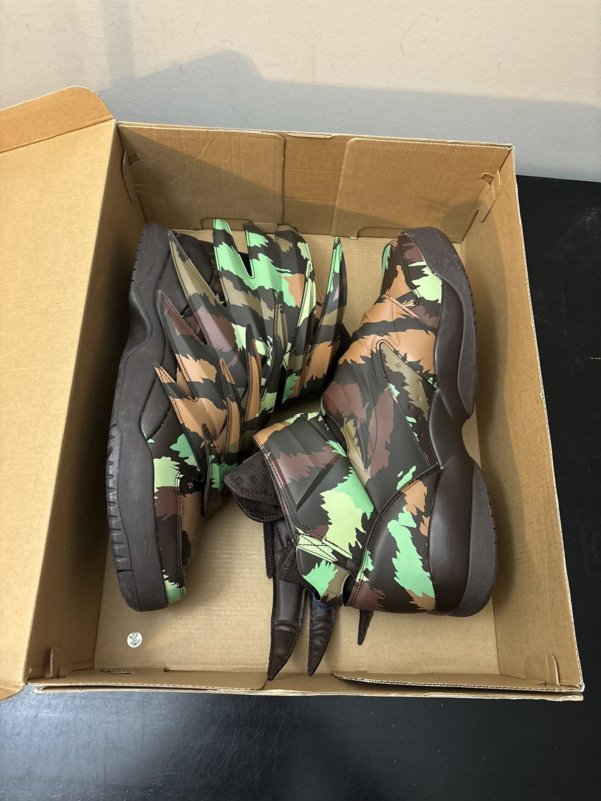 Adidas × Jeremy Scott adidas JS Jeremy Scott Wings 3.0 Sauvage Camo Print Size US 13 / EU 46 - 10 Thumbnail