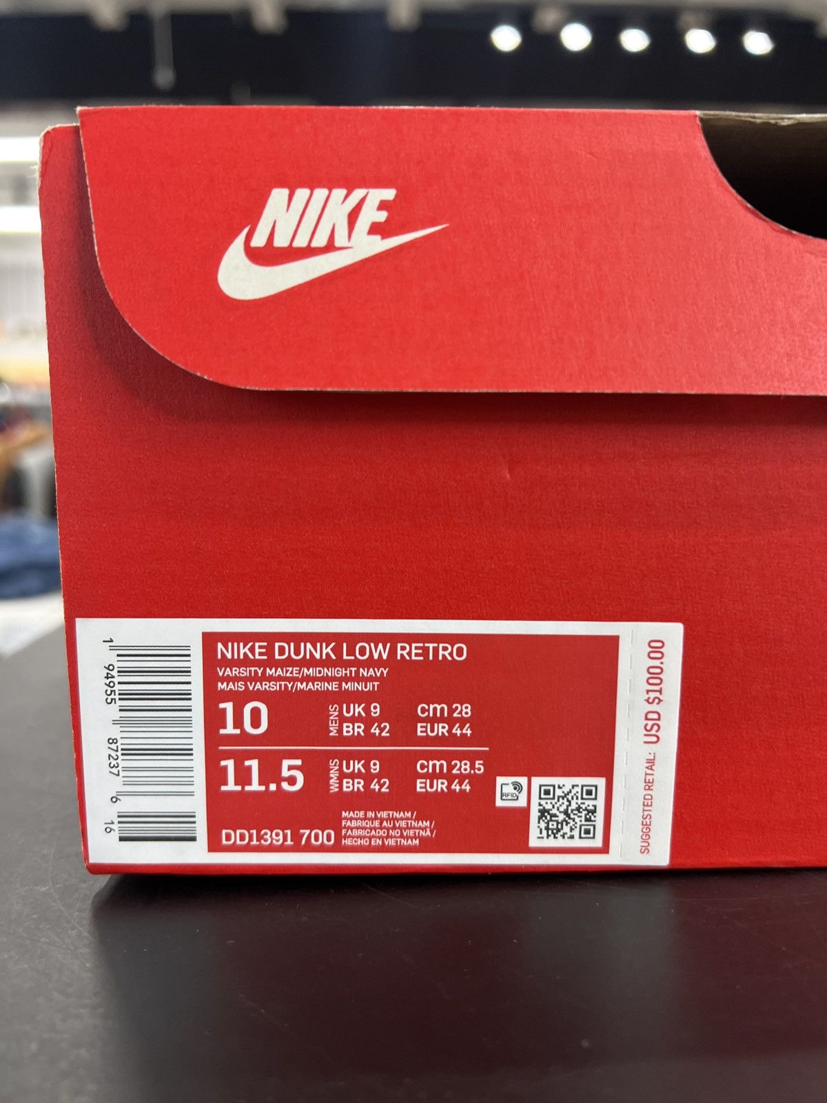 Nike Nike Dunk Low Michigan Sz. 10 (2021) Size US 10 / EU 43 - 11 Thumbnail