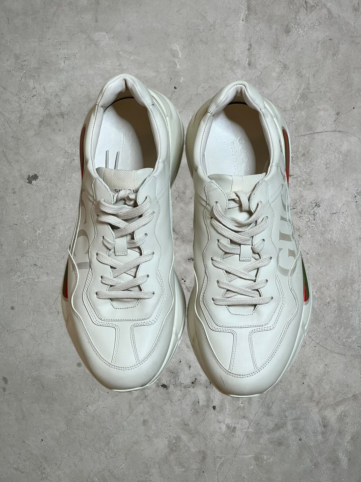 Gucci Gucci Rhyton Leather Sneakers Size US 12 / EU 45 - 4 Thumbnail