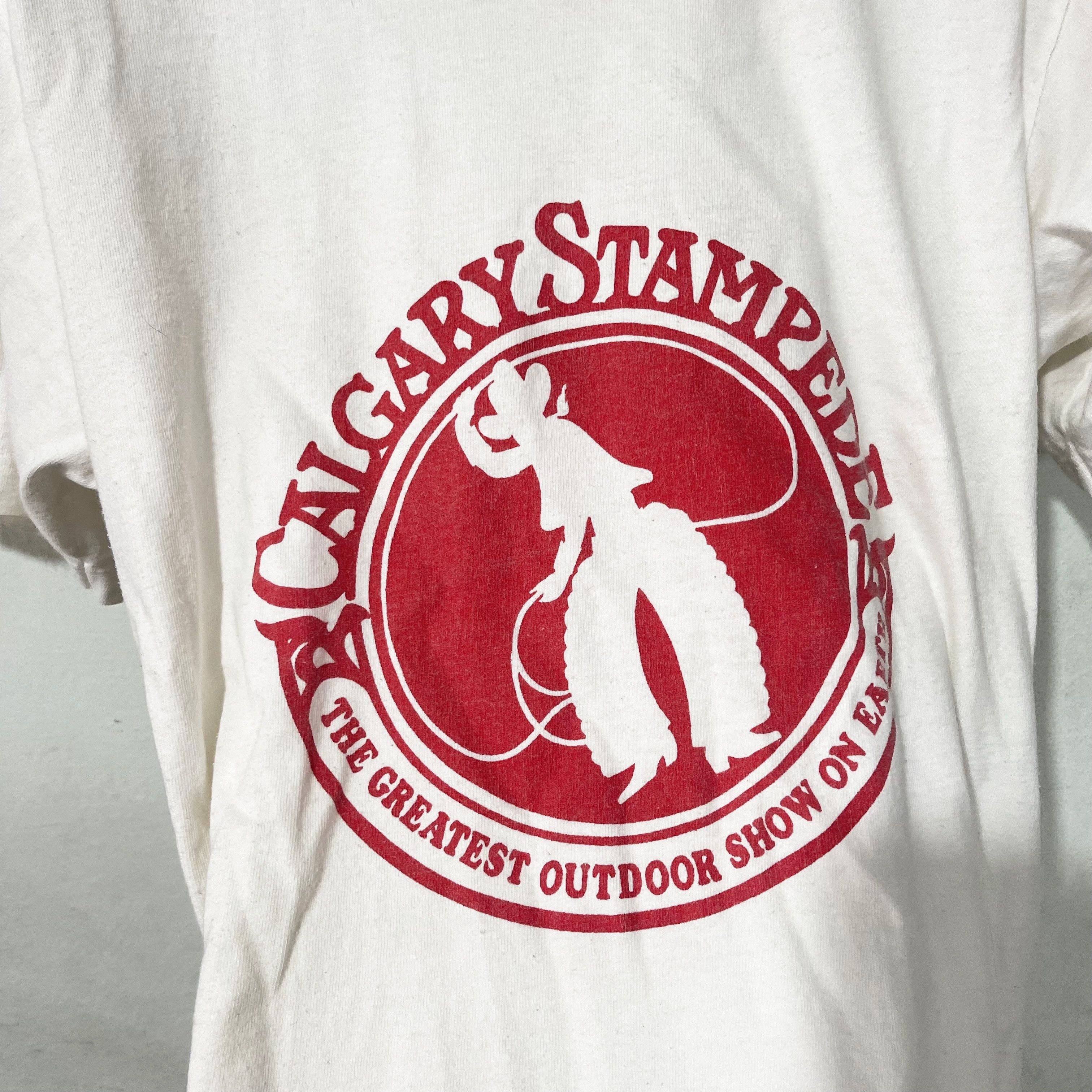 Vintage Vintage 90s Calgary Stampede Rodeo T-Shirt Size US S / EU 44-46 / 1 - 2 Thumbnail
