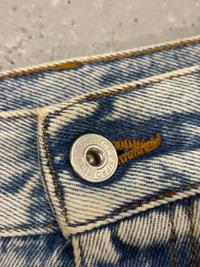 Y/Project Y/Project Light Blue Denim Embroidered Cowboy Jeans Size US 32 / EU 48 - 9 Thumbnail