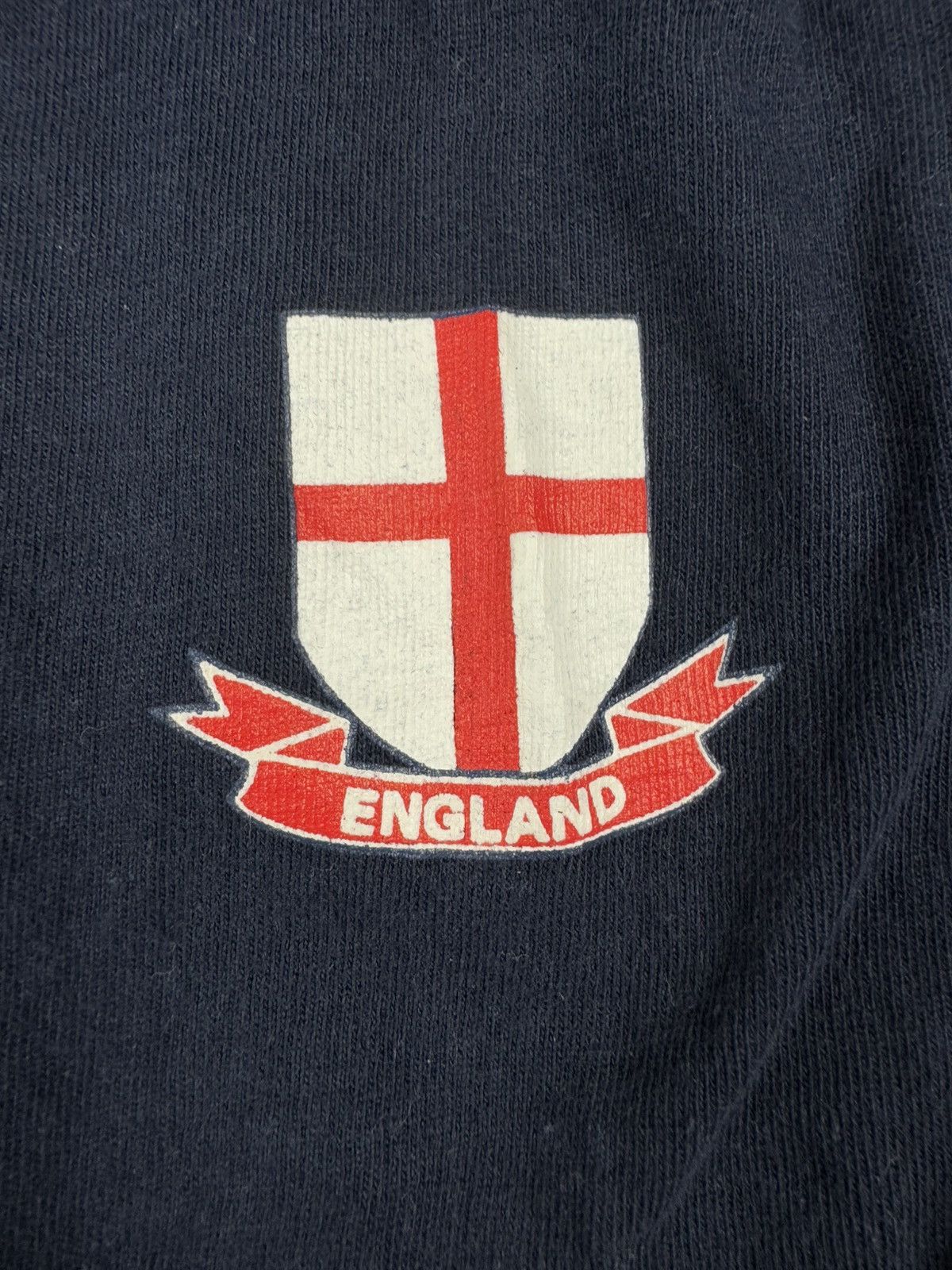Vintage Vintage 90s England spellout flag ringer tee blokecore style Size US L / EU 52-54 / 3 - 6 Thumbnail