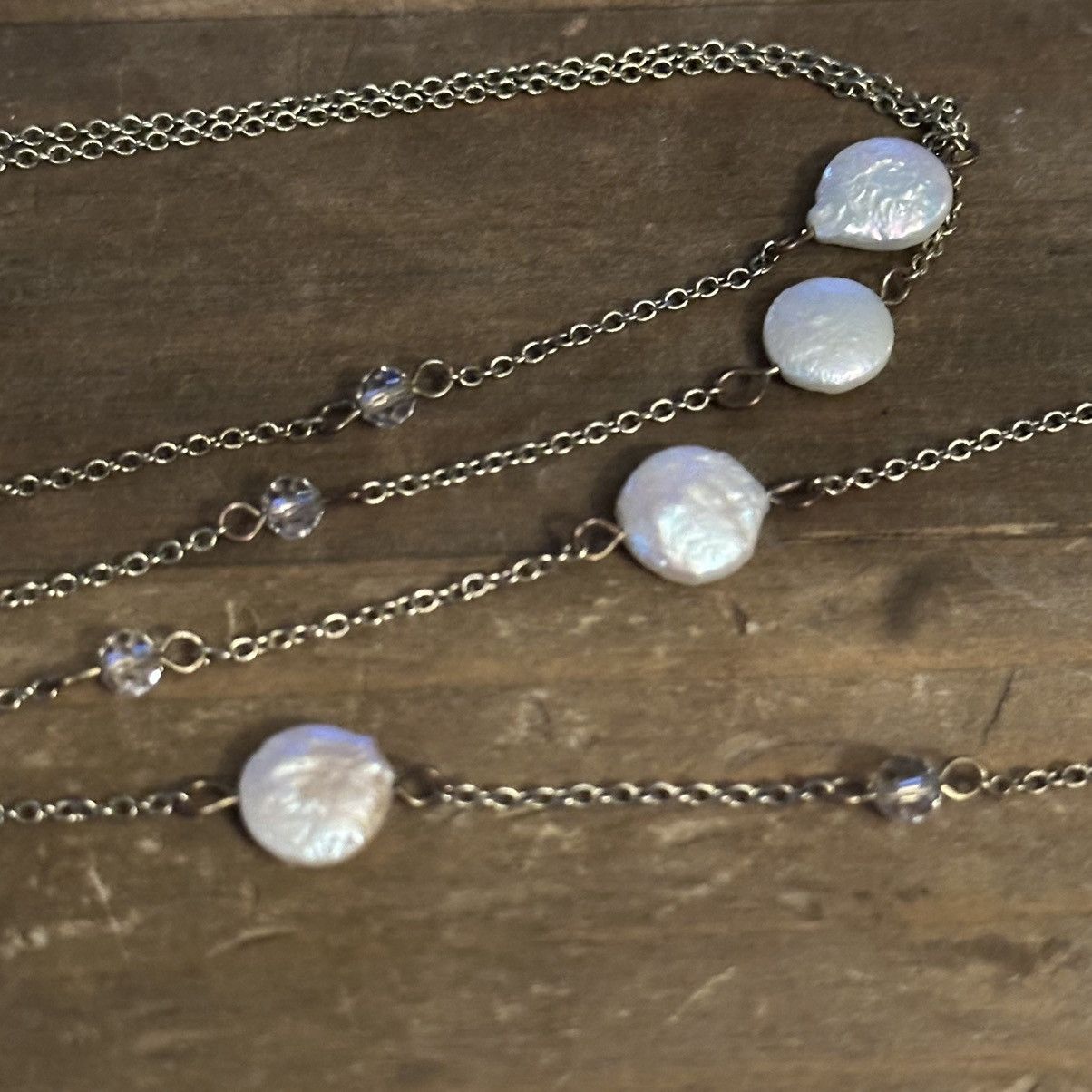 Banana Republic Banana Republic freshwater pearl & crystals necklace Size ONE SIZE - 3 Thumbnail