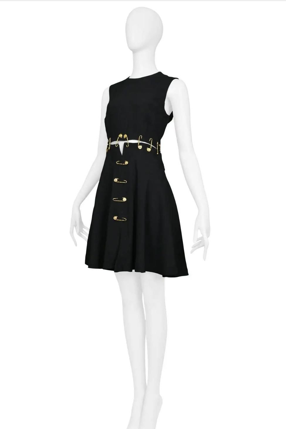 Versace Gianni Versace Safety Pin S/S 1994 Couture Runway XS Dress Size XS / US 0-2 / IT 36-38 - 2 Thumbnail