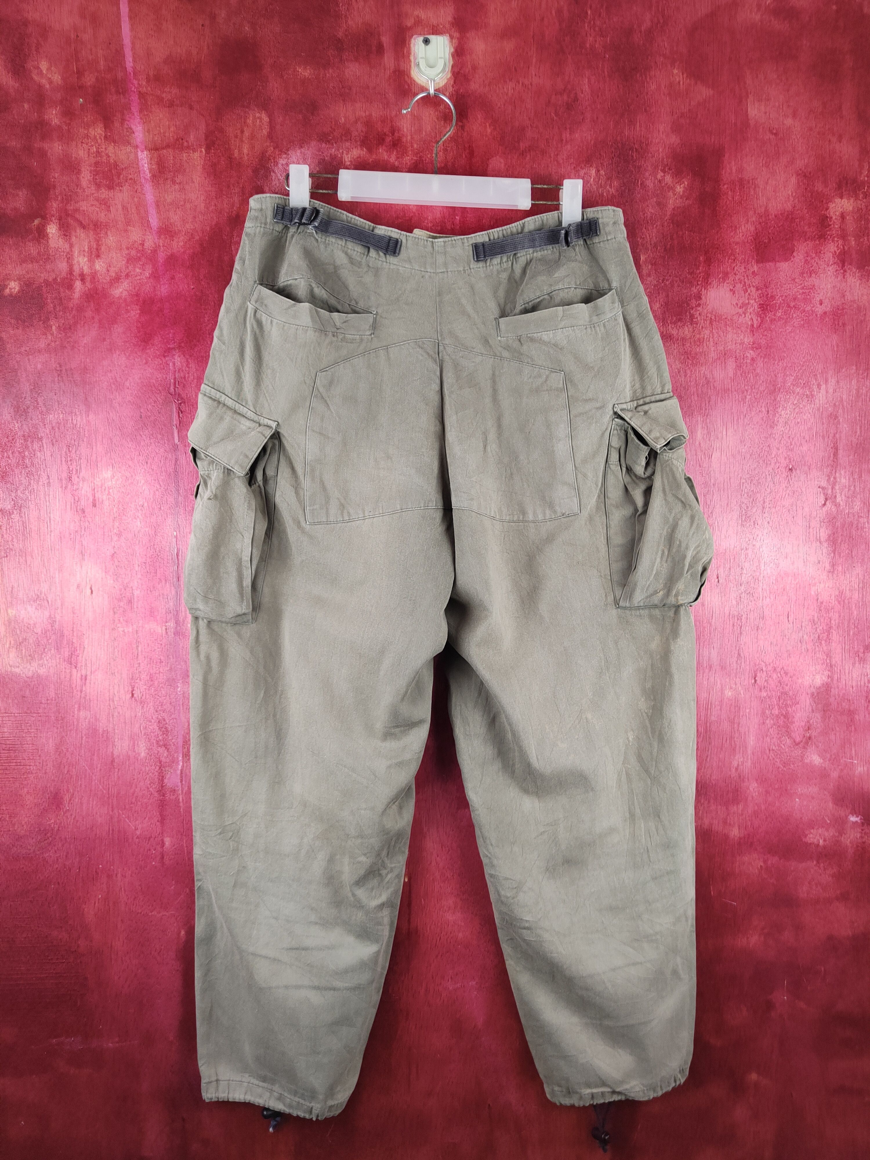 Japanese Brand VINTAGE Gueho Wear Dark Olive Faded Cargo Pants N#33 Size US 32 / EU 48 - 8 Thumbnail