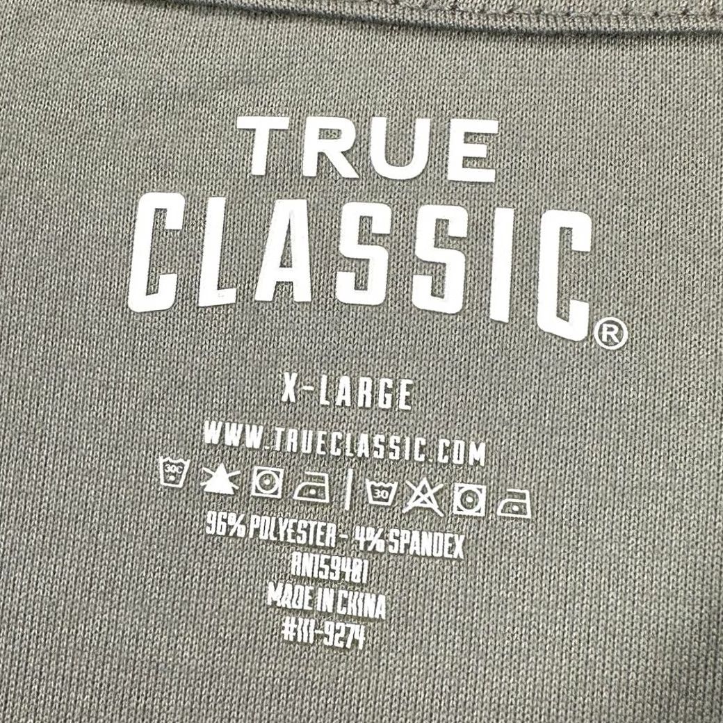 Vintage True Classic T-Shirt Mens XL Grey Performance Stretch Short Sleeve Tee Regular Crew Neck Breathable Size US XL / EU 56 / 4 - 4 Thumbnail