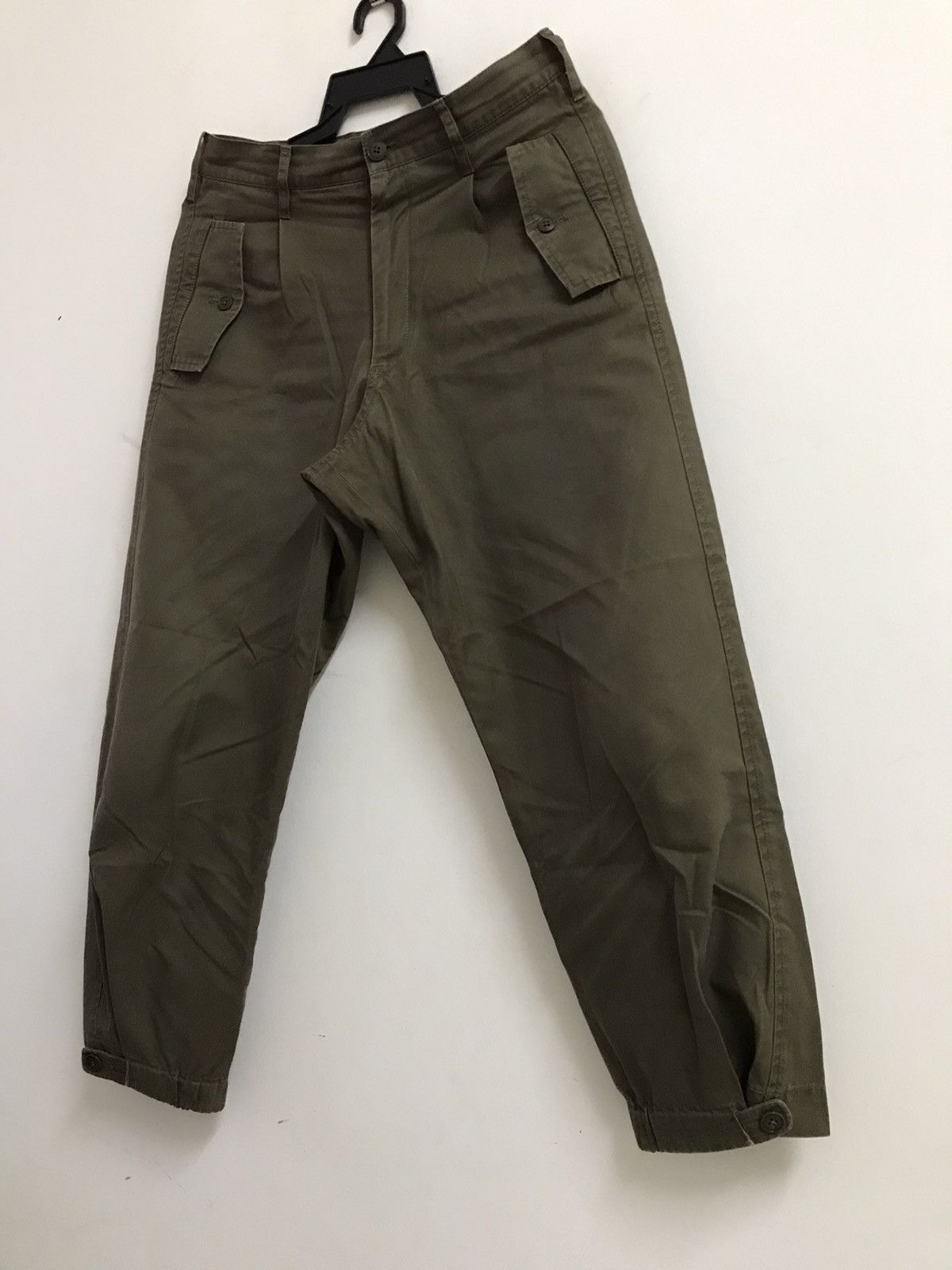 Yohji Yamamoto Yohji Yamamoto Olive Military Pants Size US 30 / EU 46 - 2 Thumbnail