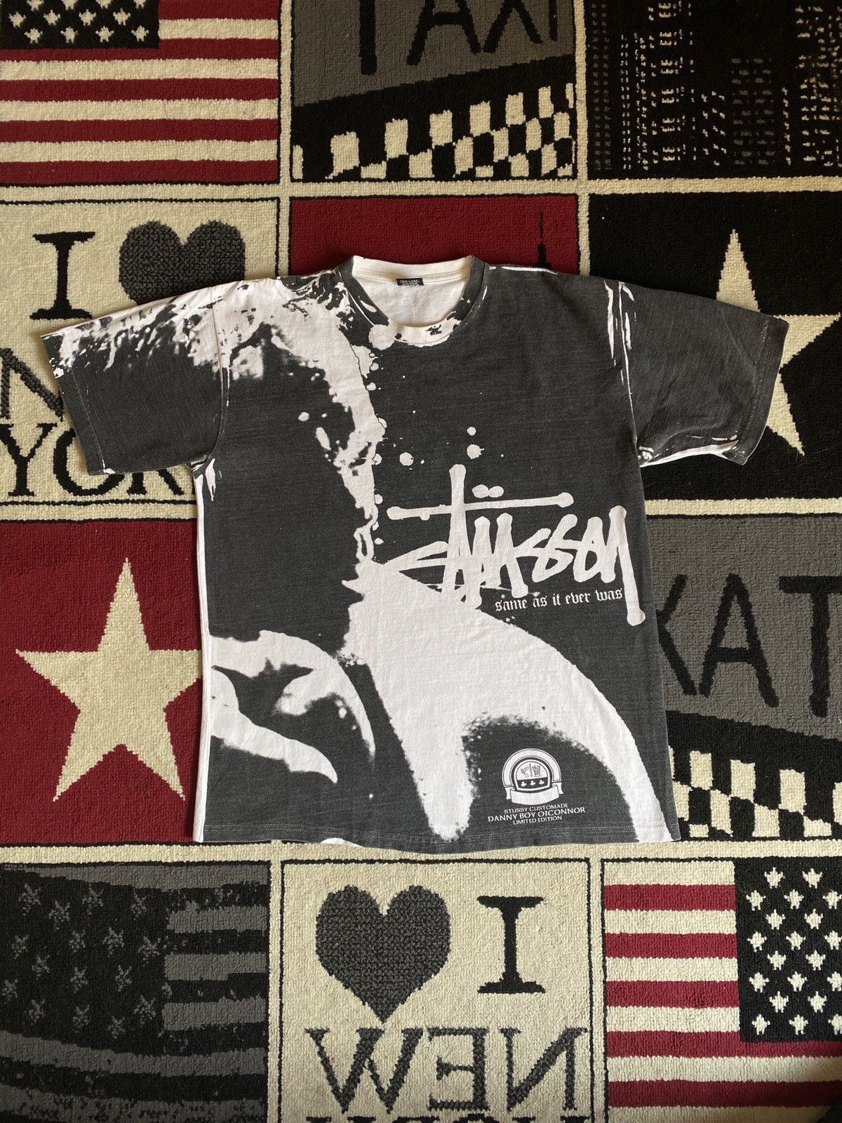 Streetwear × Stussy × Vintage Stussy danny boy customade tee USA