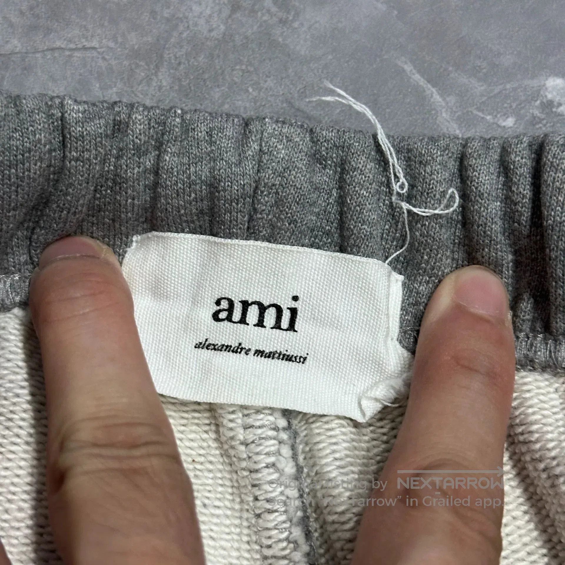 AMI AMI Paris Gray Embroidered Heart Trousers. Size US 30 / EU 46 - 4 Thumbnail
