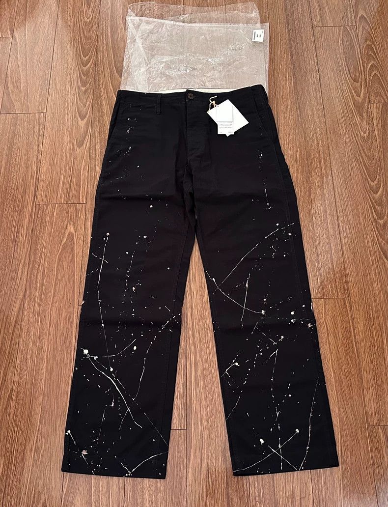 Visvim Visvim size 3 Ink-splashed paint slacks pants Size US 30 / EU 46 - 1 Thumbnail