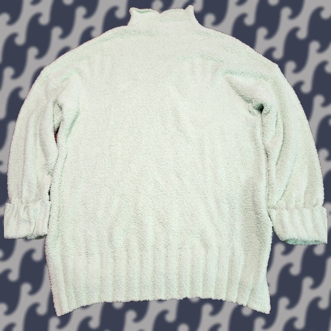 Vintage White Birch Women's Fleece Pullover Size L Mint Green Cowl Neck Long Sleeve Shirt Womens Pullover Regular Fit Vintage No Size L / US 10 / IT 46 - 1 Thumbnail