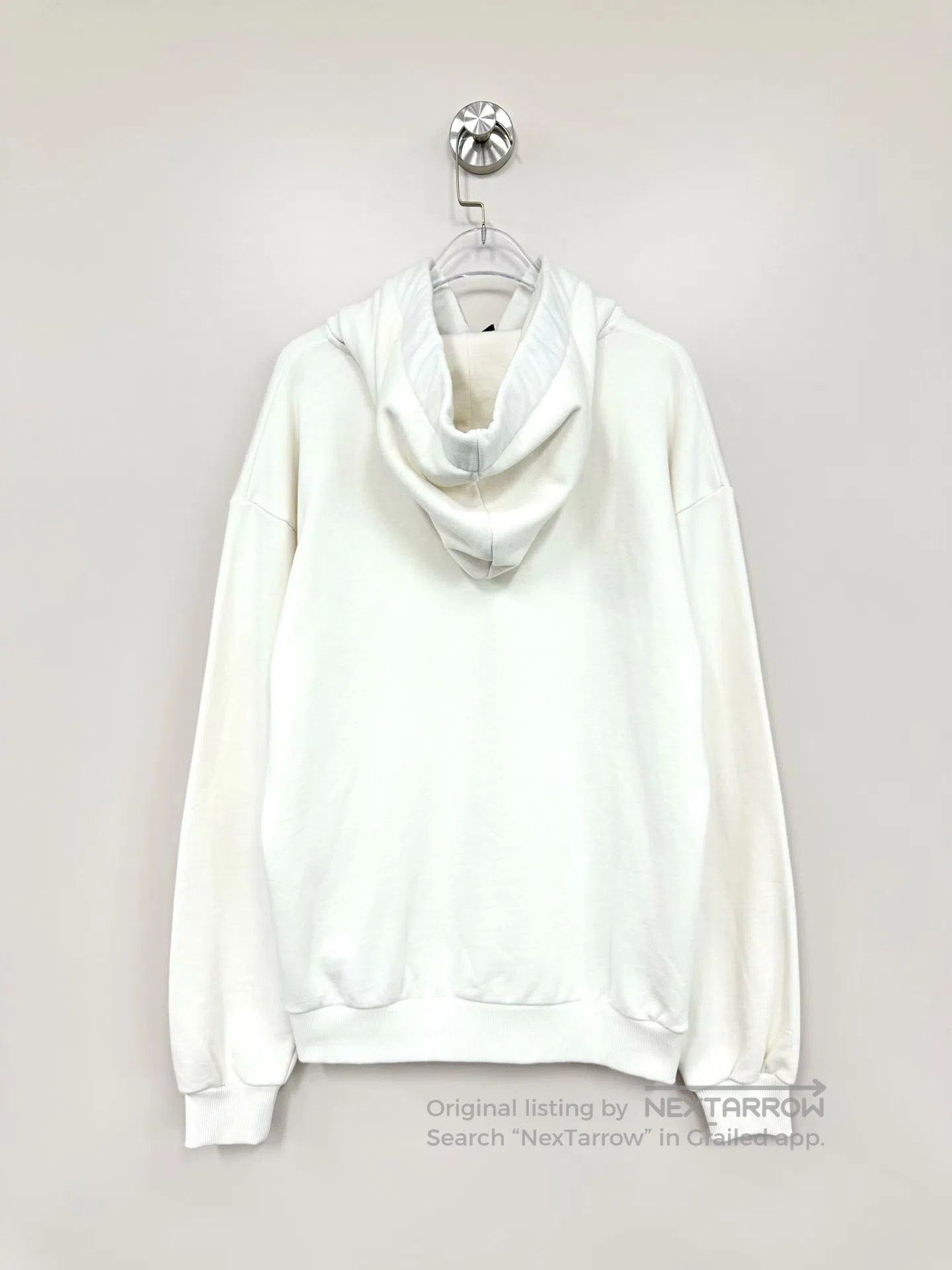 Celine CELINE White Drawstring Logo Hooded Sweatshirt| Size US S / EU 44-46 / 1 - 2 Thumbnail