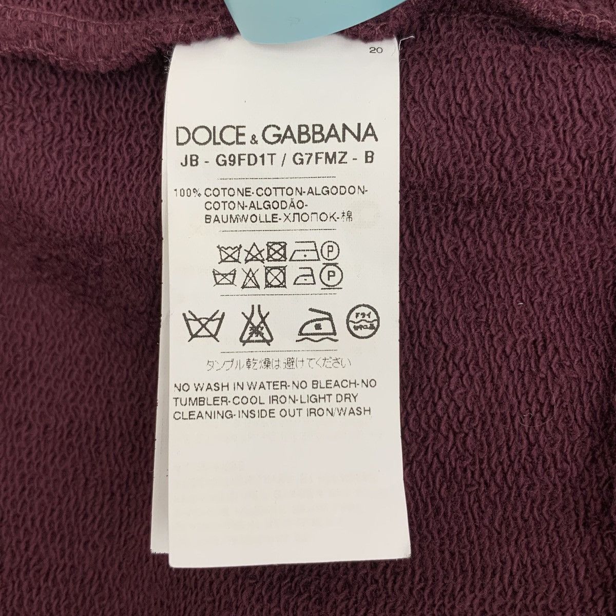 Dolce & Gabbana Dolce Gabbana Wine Red Crown Long Sleeve Sweatshirt K26WX Size US S / EU 44-46 / 1 - 9 Thumbnail