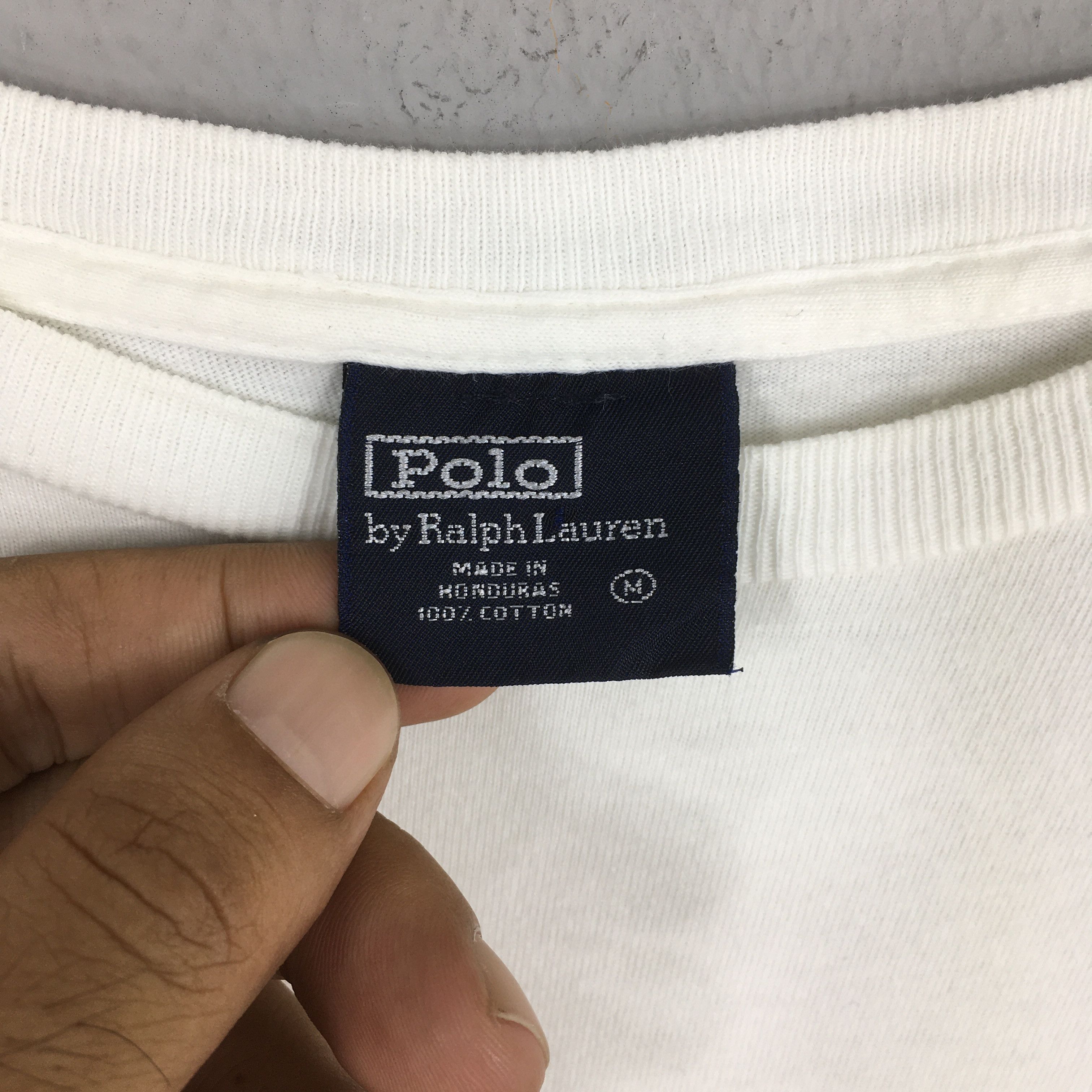 Polo Ralph Lauren Vintage 90s Polo Bear Ralph Lauren White T shirt Medium Size US M / EU 48-50 / 2 - 4 Thumbnail