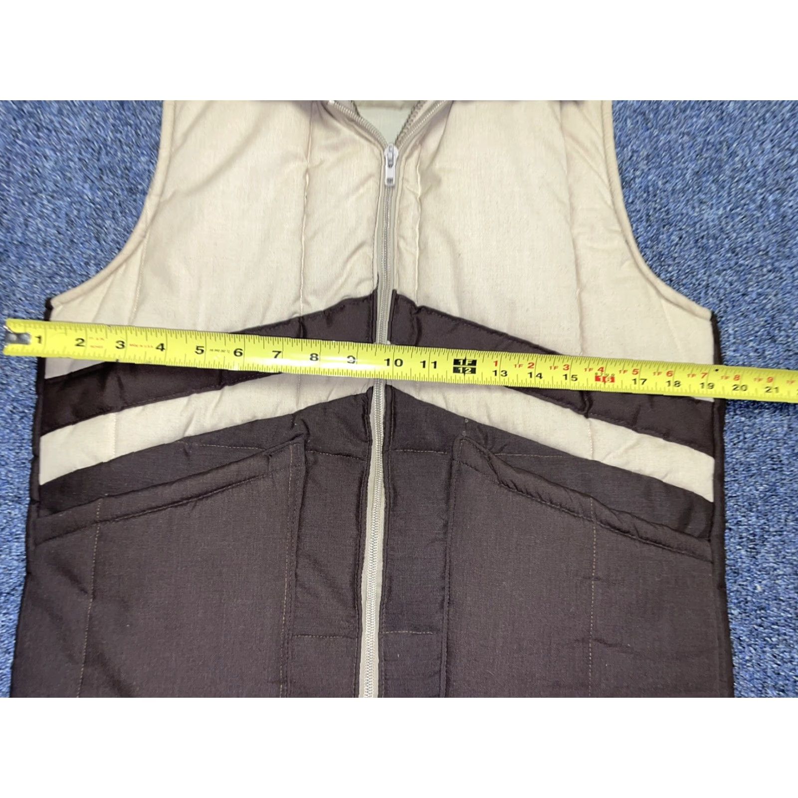 Vintage VINTAGE Nelson Vest Shirt Mens USA Brown S Regular Size Model R7642 Include Button Up Zip Up 70s 80s Made in USA Size US S / EU 44-46 / 1 - 2 Thumbnail