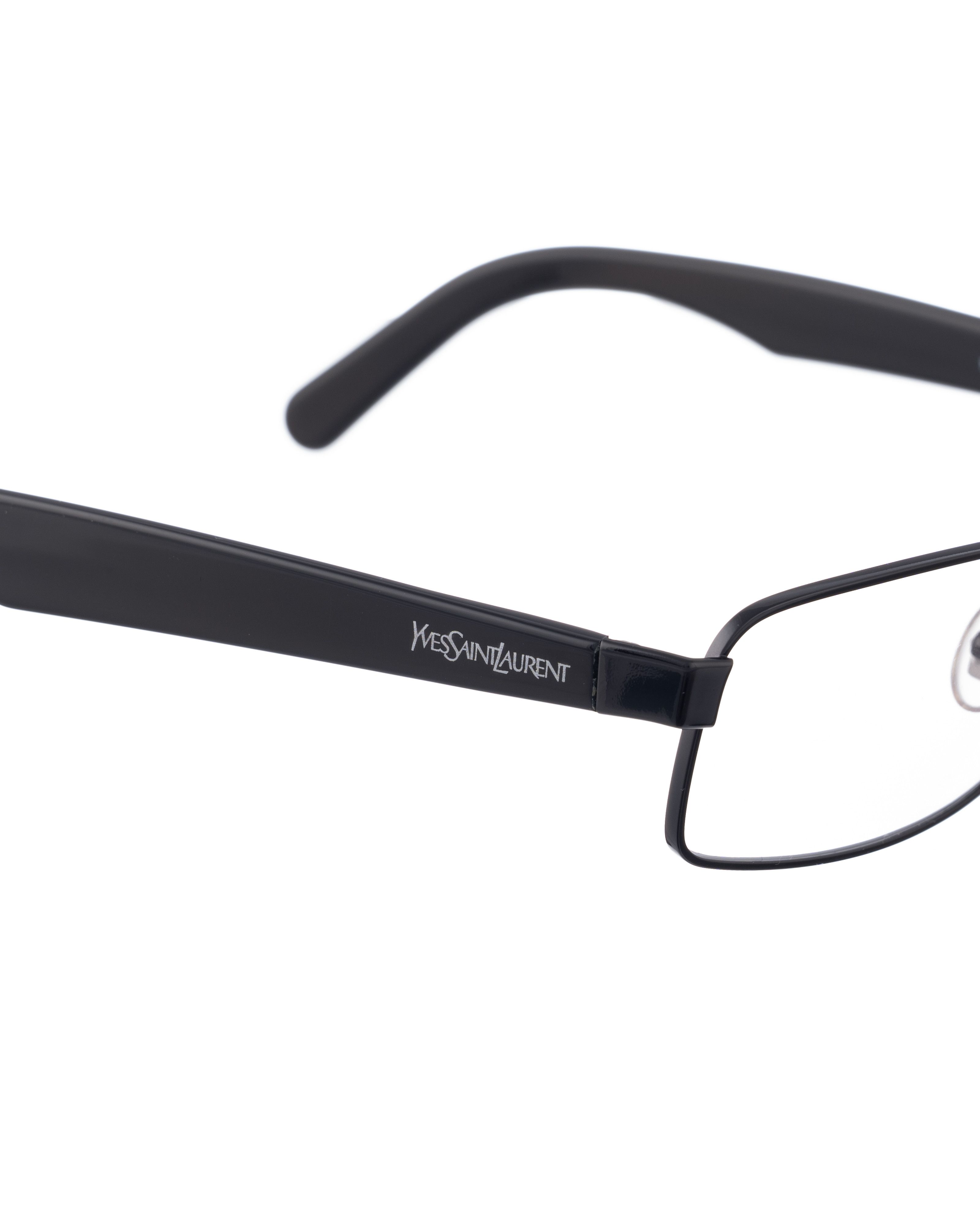 Yves Saint Laurent Yves Saint Laurent 00s Full Black Classic Glasses Size ONE SIZE - 3 Thumbnail