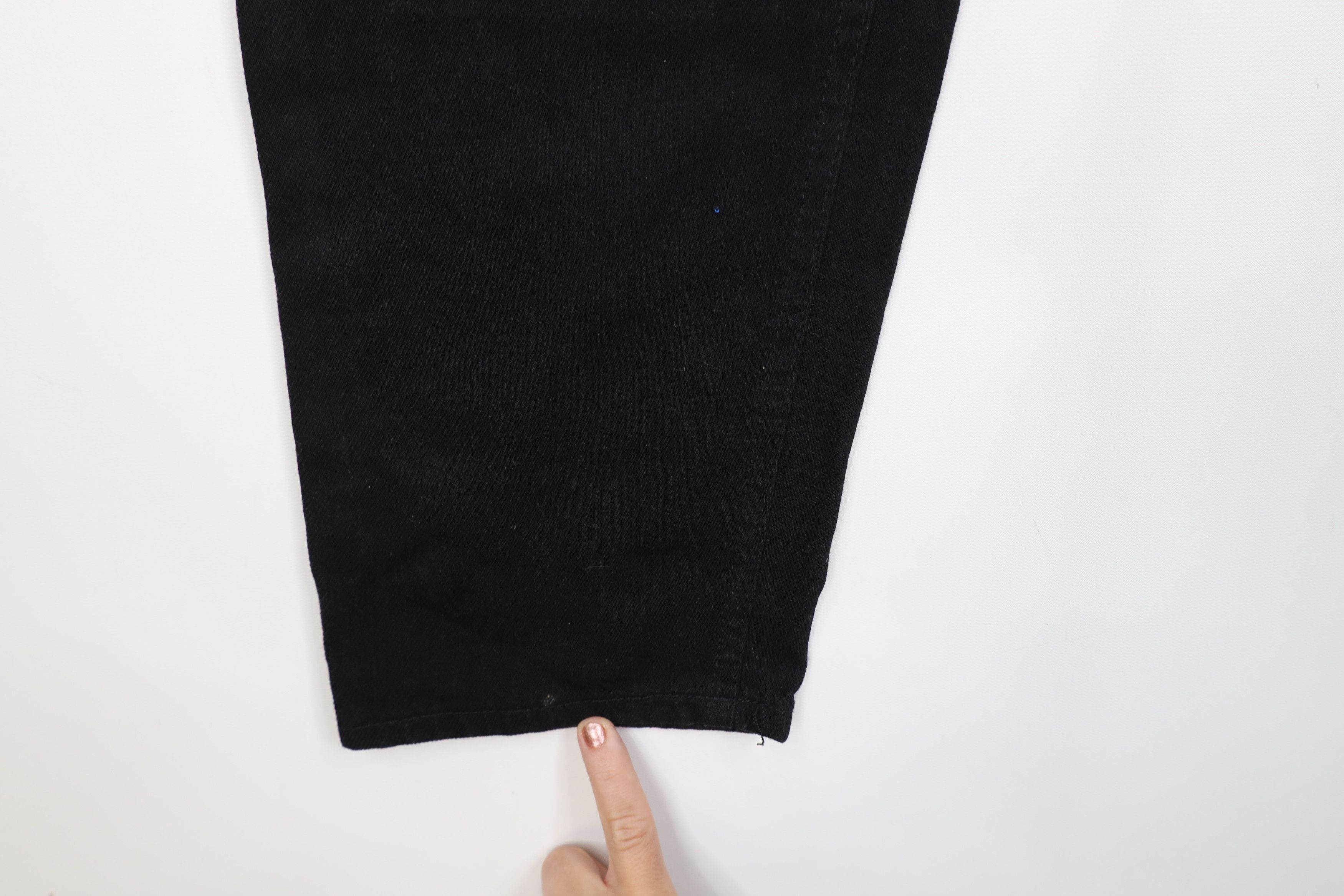Lee Deadstock Vintage 90s Lee Tapered Leg Denim Jeans Black USA Size US 28 / EU 44 - 5 Thumbnail