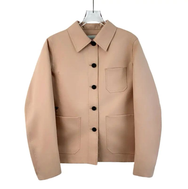 Dior Dior Beige Cotton Women's Jacket 0089 Size XS / US 0-2 / IT 36-38 - 1 Thumbnail