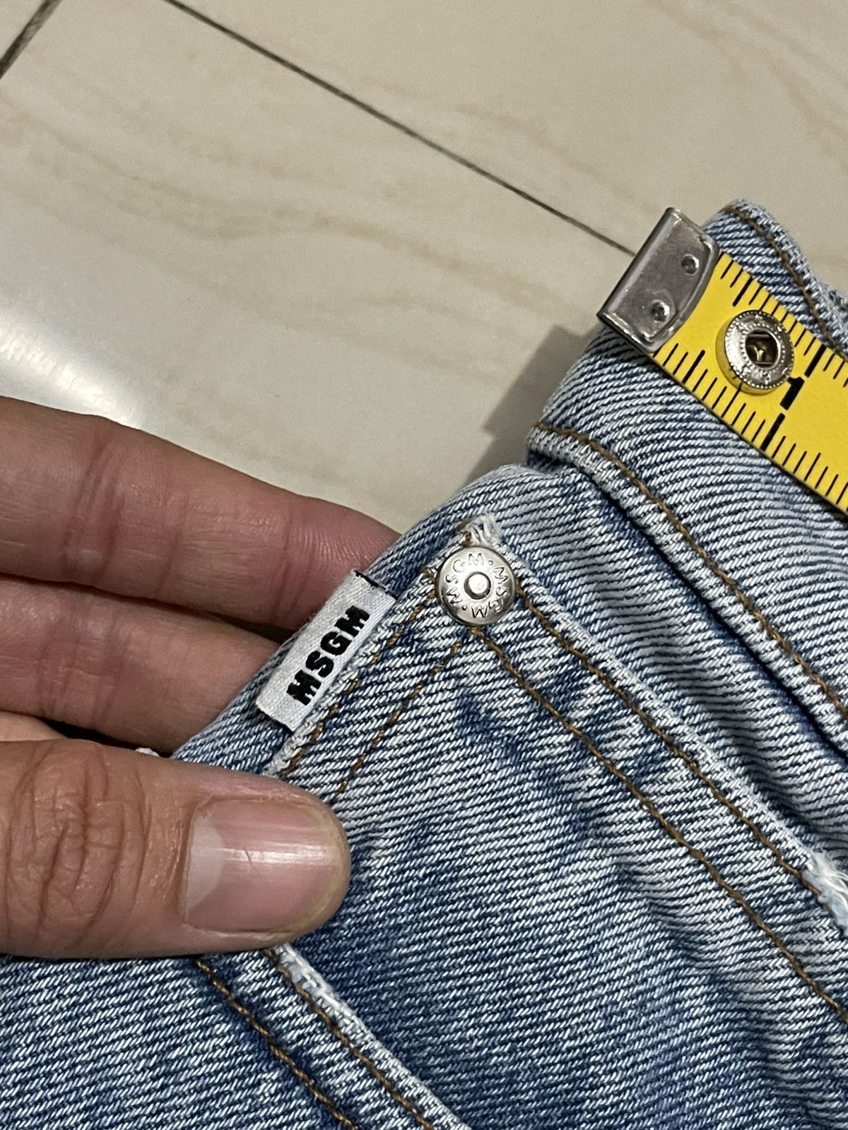 MSGM MSGM MILANO DENIM FADED DISTRESSED Size US 31 - 10 Thumbnail