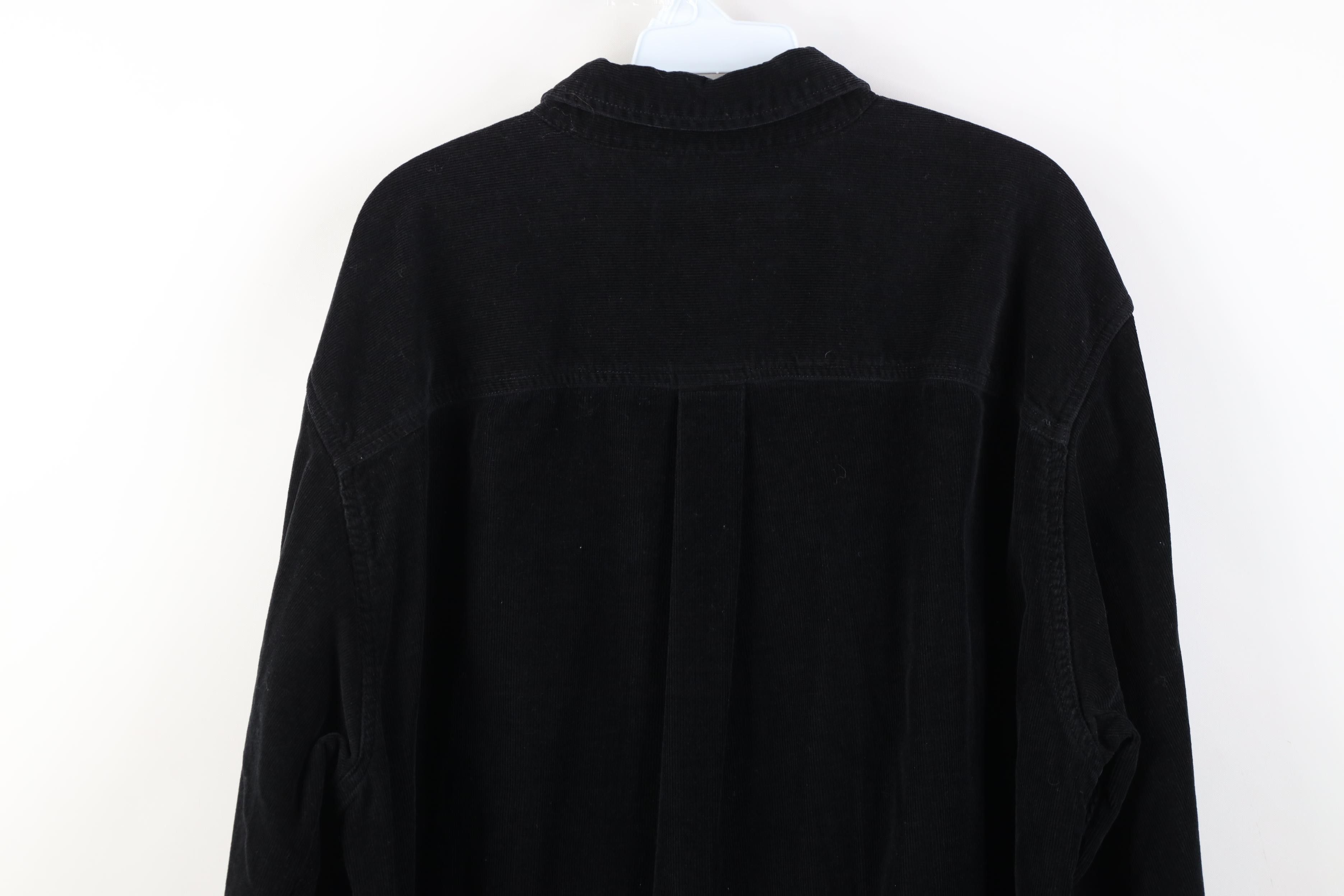 Eddie Bauer Vintage 90s Y2K Eddie Bauer Collared Button Down Shirt Black Size US XL / EU 56 / 4 - 10 Thumbnail