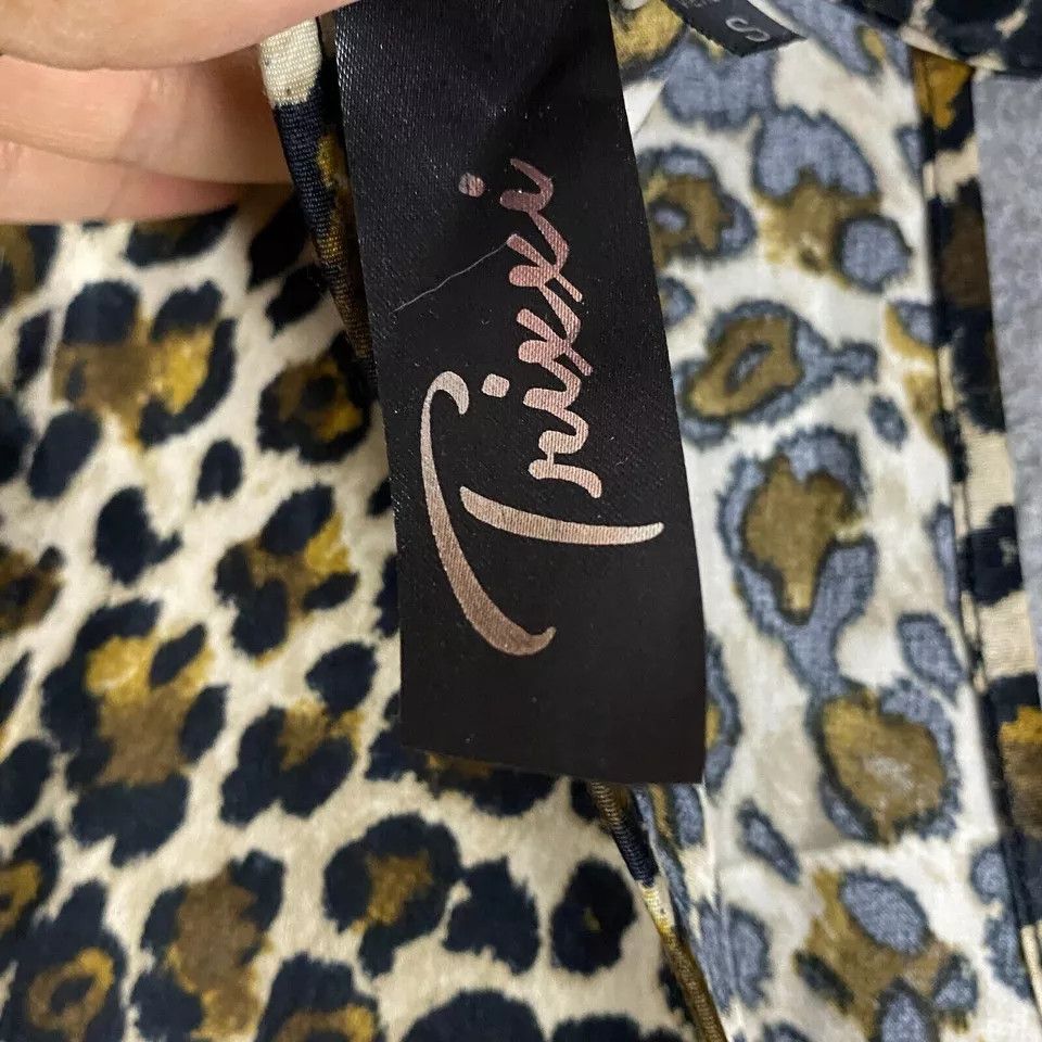 Other Trixxi Top Women's Small Short Sleeve Cheetah 100% Polyester Size S / US 4 / IT 40 - 6 Thumbnail