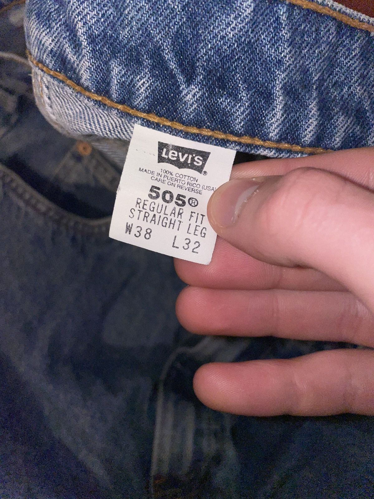 Levi's × Vintage Vintage Orange Tab Levi’s 505 Denim Jeans, 38x32 Size US 38 / EU 54 - 5 Thumbnail