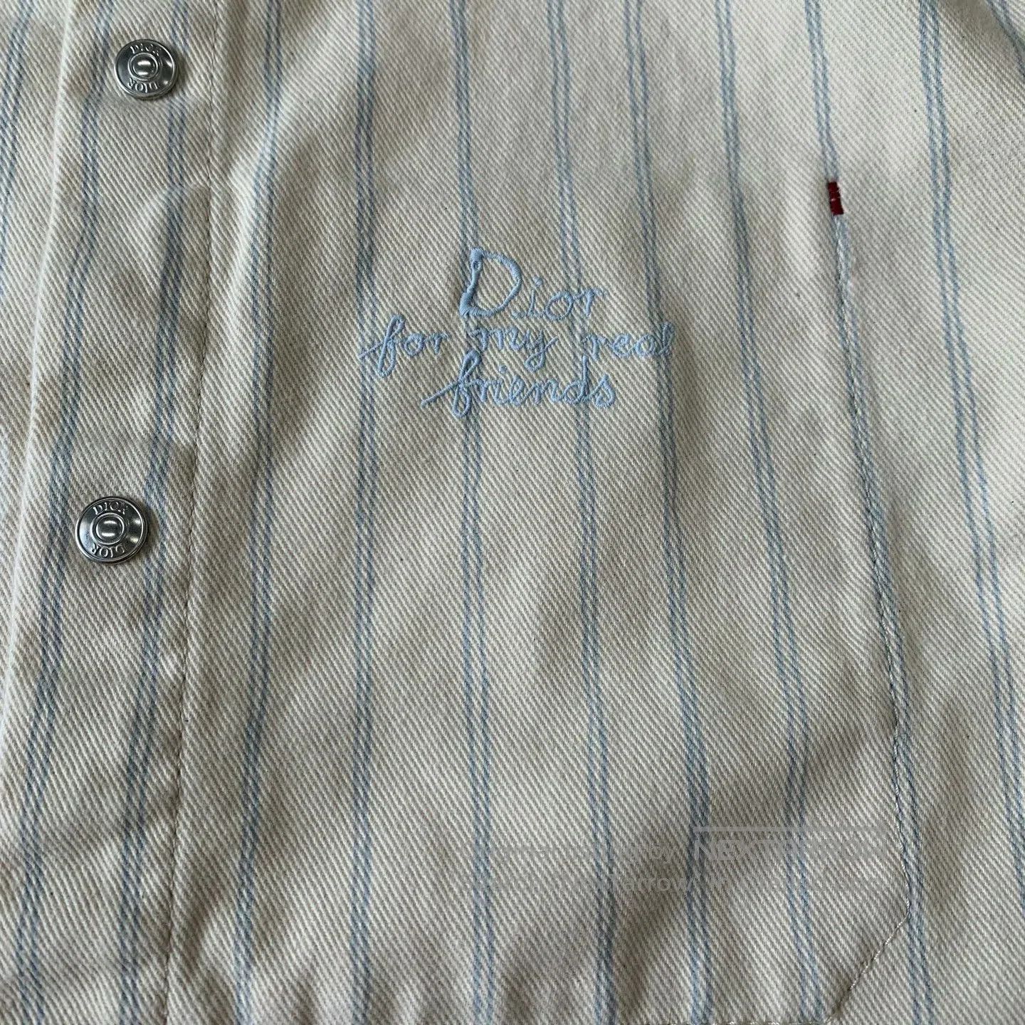 Dior Dior x Hylton Nel Striped Denim Jacket. Size US L / EU 52-54 / 3 - 5 Thumbnail