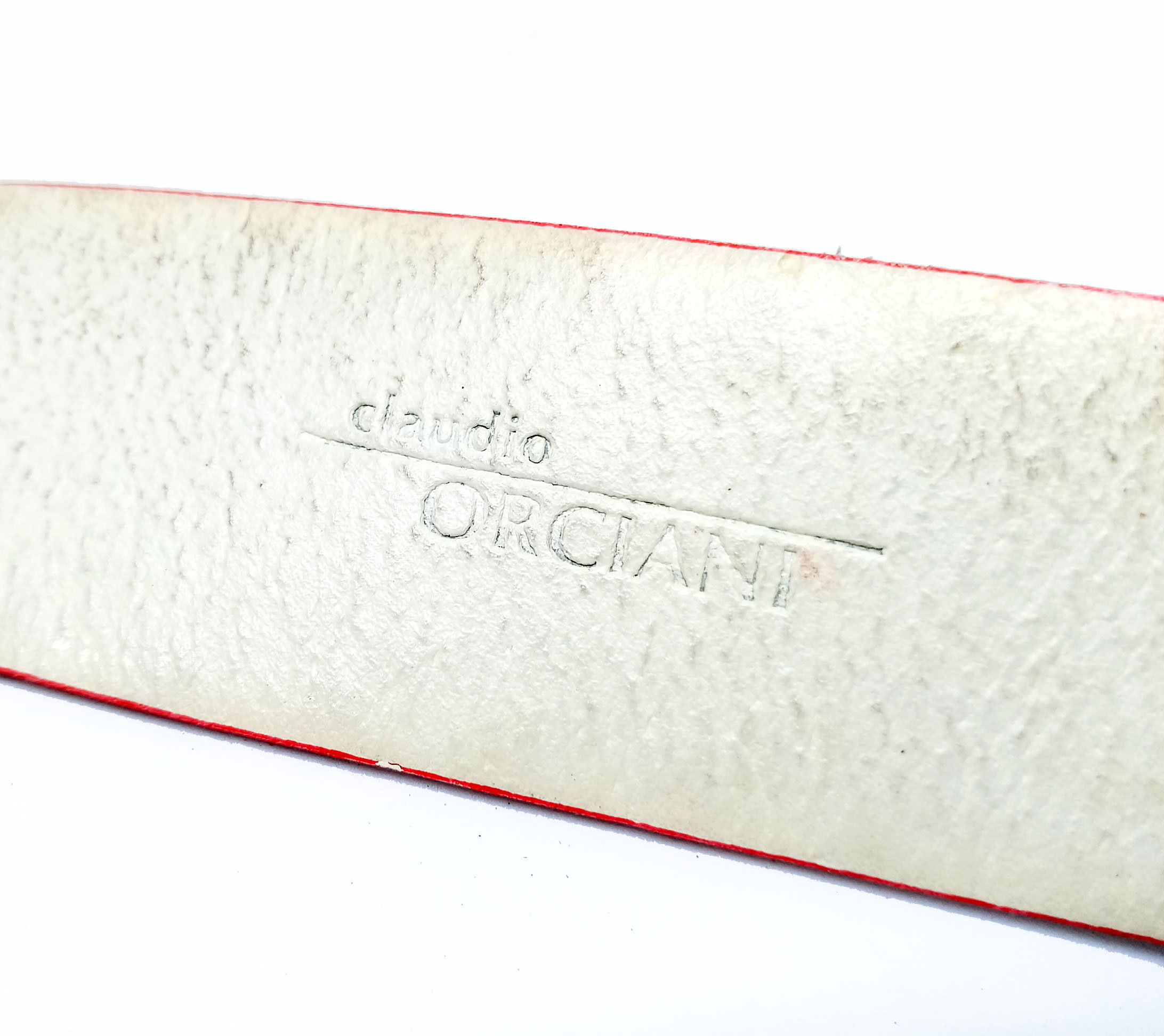 Orciani Vintage 1980s Claudio Orciani Red Leather Belt Size ONE SIZE - 11 Thumbnail