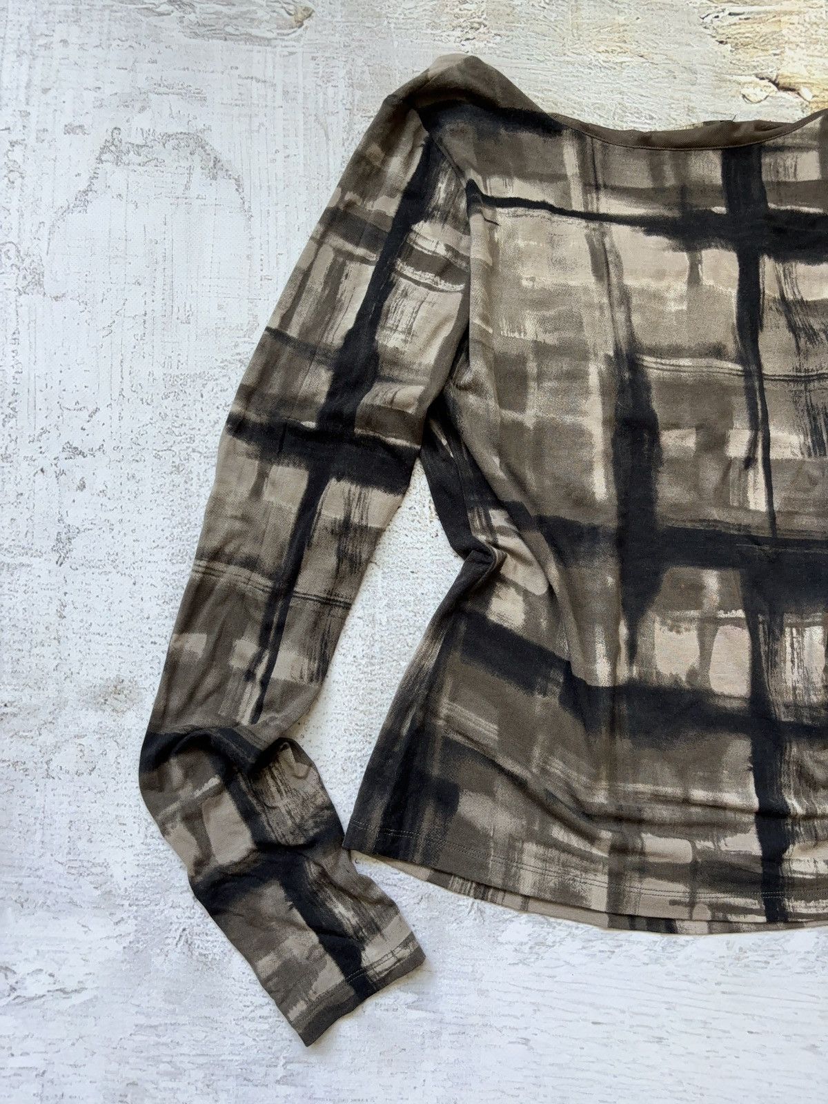 Japanese Brand × Weekend Max Mara Max Mara vintage printed long sleeve top Size M / US 6-8 / IT 42-44 - 9 Thumbnail
