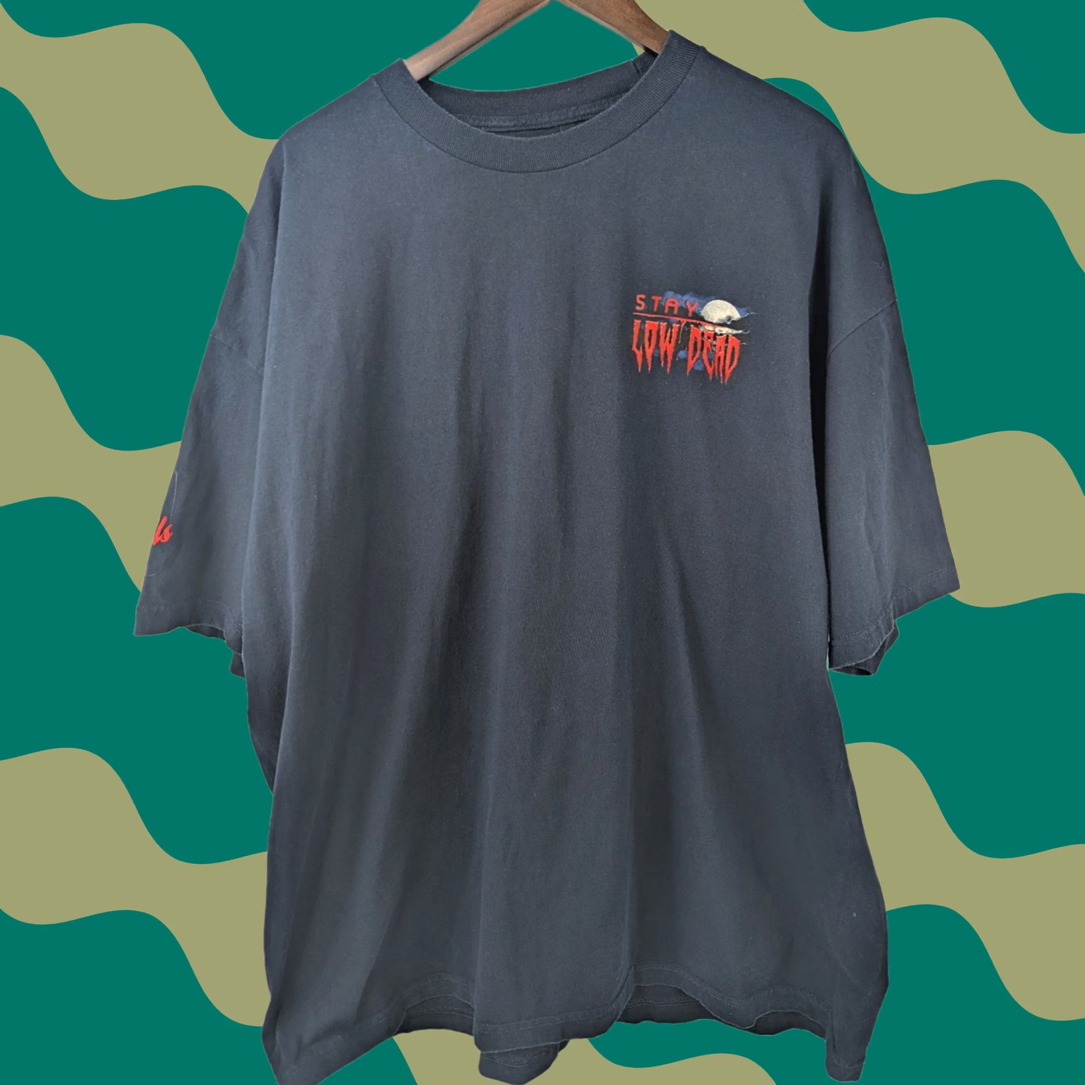 Vintage Stay Loaded Stay Low Dead Reepin' The Benefits Navy Shirt Men’s 3X Size US XXL / EU 58 / 5 - 1 Thumbnail