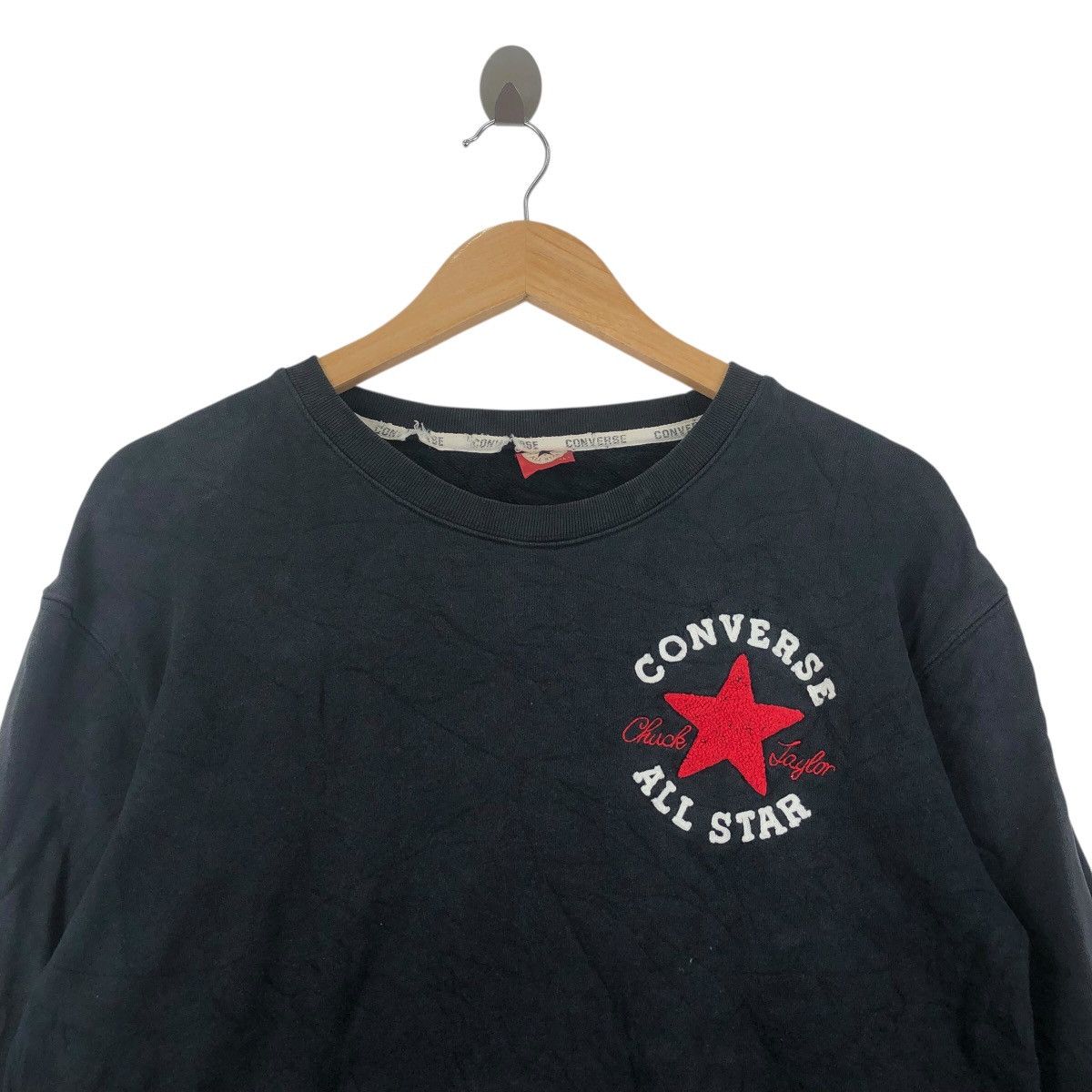Converse Vintage CONVERSE ALL STAR Embroidery Logo Streetwear Sweatsh Size US L / EU 52-54 / 3 - 2 Thumbnail