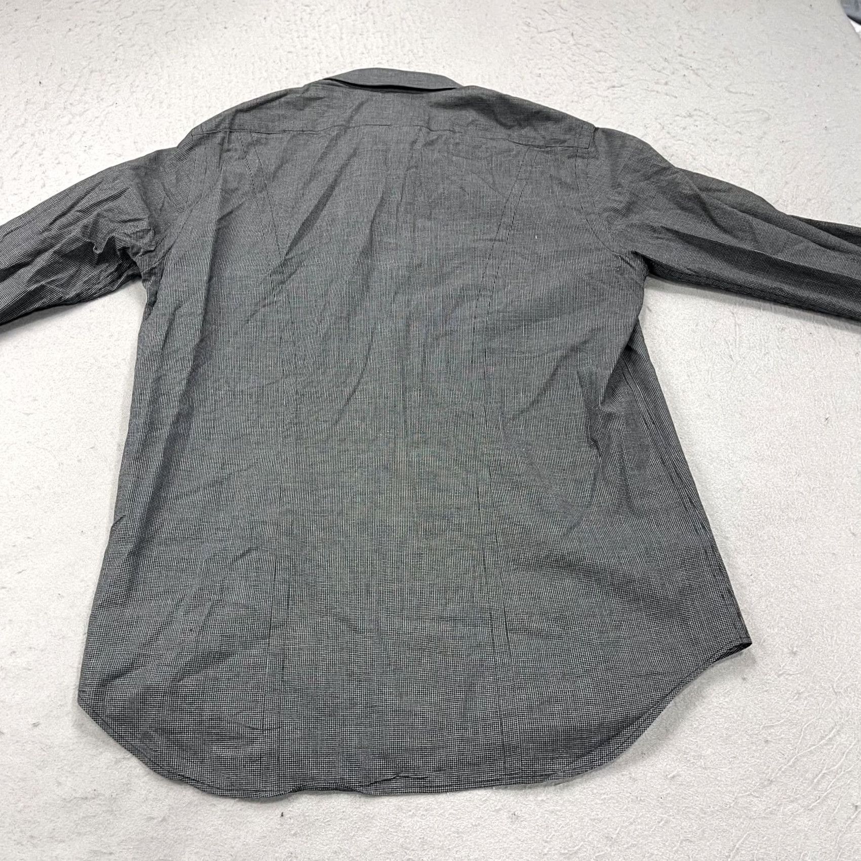 Rag & Bone rag & bone Shirt Mens 15 Gray Check Cotton Button Down Long Sleeve Dress Shirt Size 40R - 6 Thumbnail