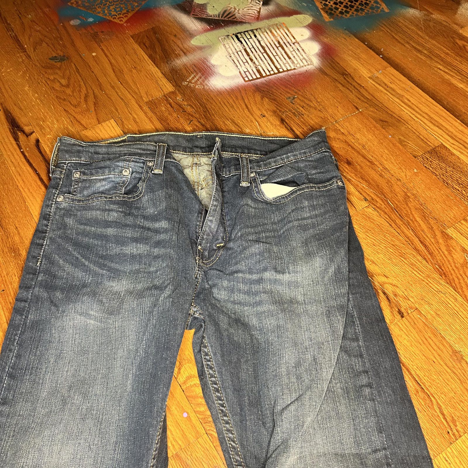 Levi's Levi's 513 Men's Jeans - Classic Blue Denim, W31 L30 Size US 31 - 2 Thumbnail