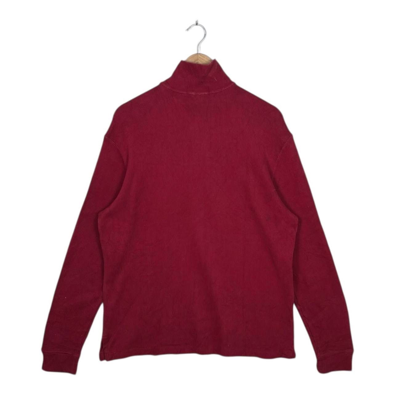 Polo Ralph Lauren Vintage Polo Ralph Lauren Red Quarter Zip Sweater L Size US L / EU 52-54 / 3 - 2 Thumbnail