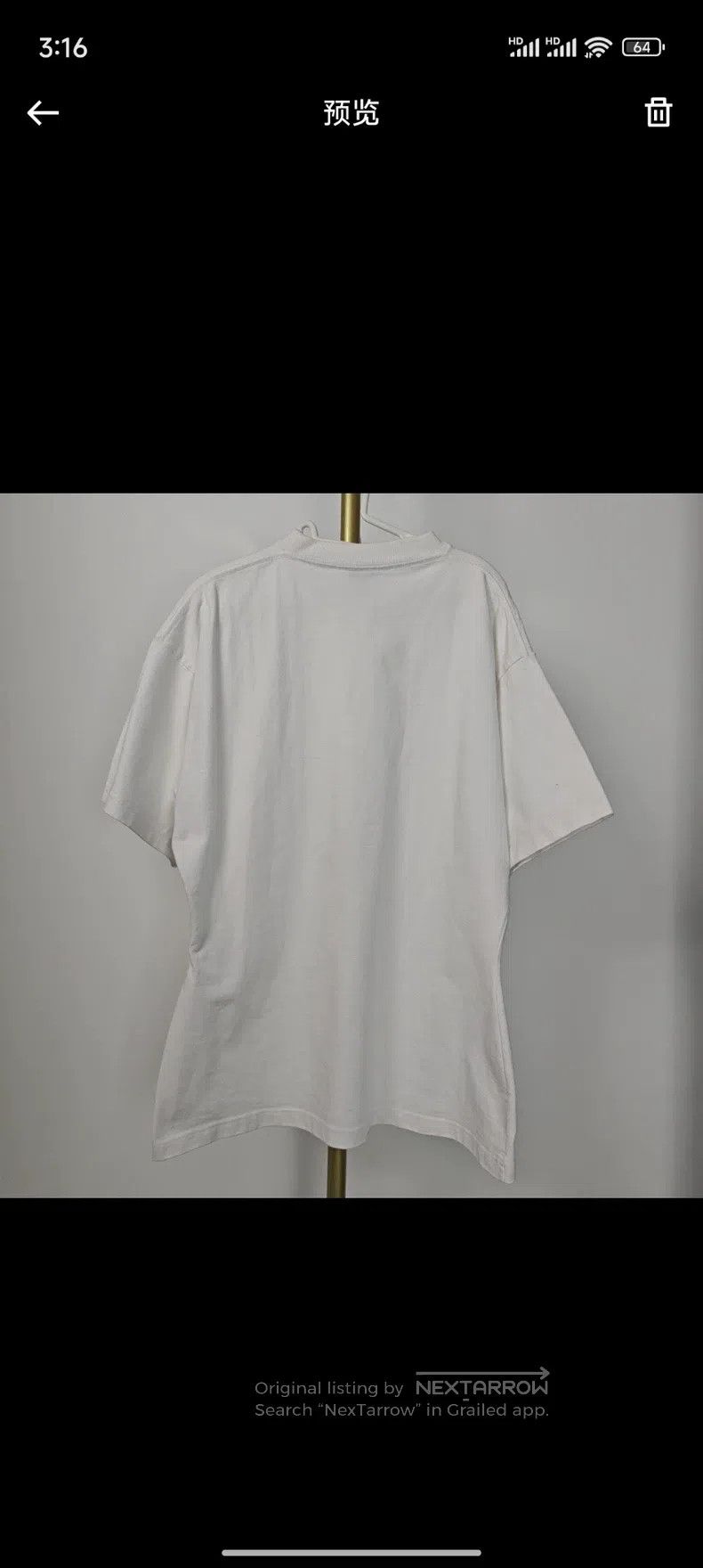 Balenciaga Balenciaga Lettering Neck Short-Sleeve T-Shirt Size US S / EU 44-46 / 1 - 5 Thumbnail
